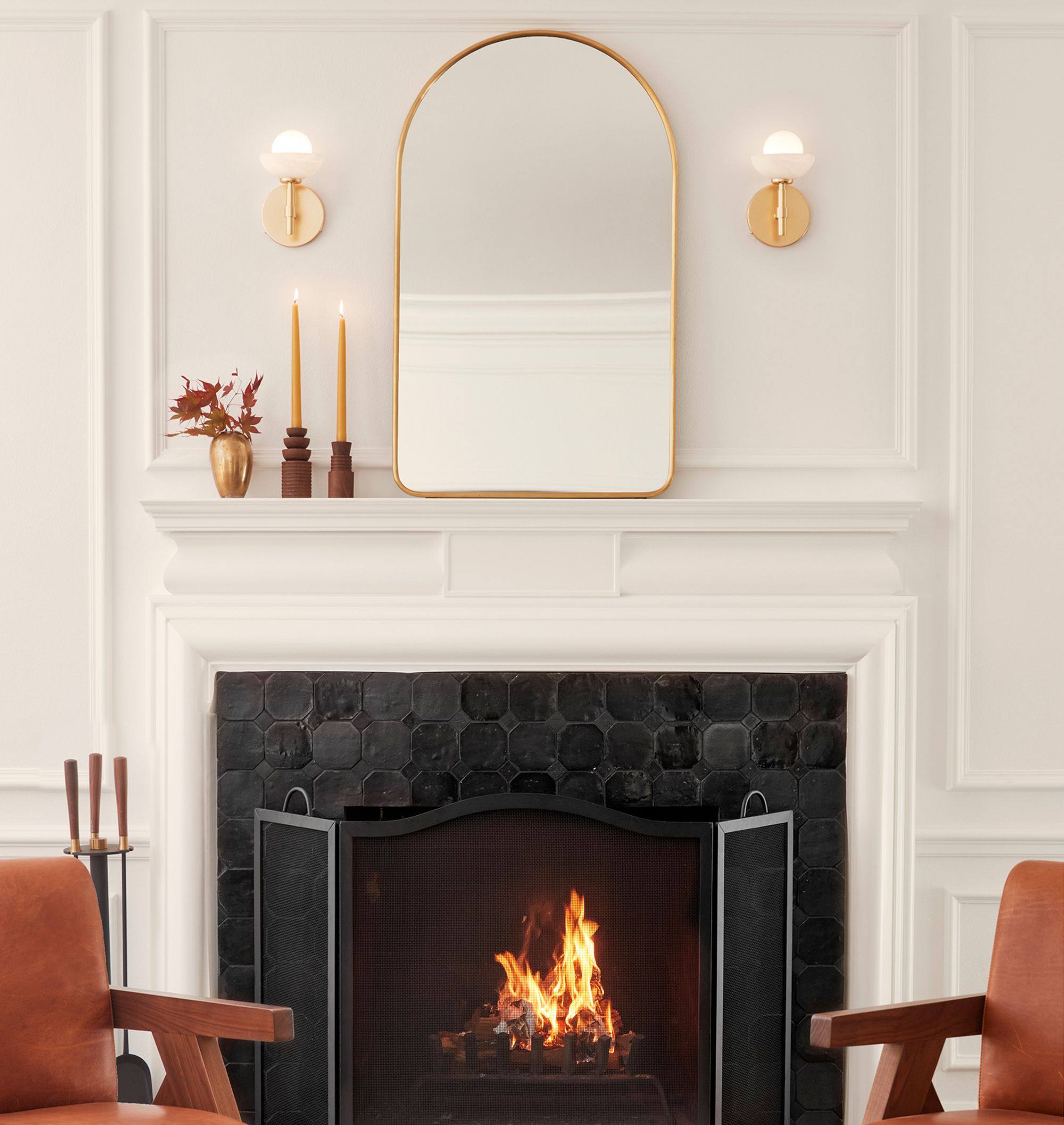 Milo Alabaster Double Wall Light, Hardwired Wall Sconce, detail 21