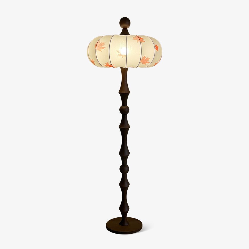 Milo Walnut Floor Light, Floor Lamp, Wood, Dia 45cm x H 155cm