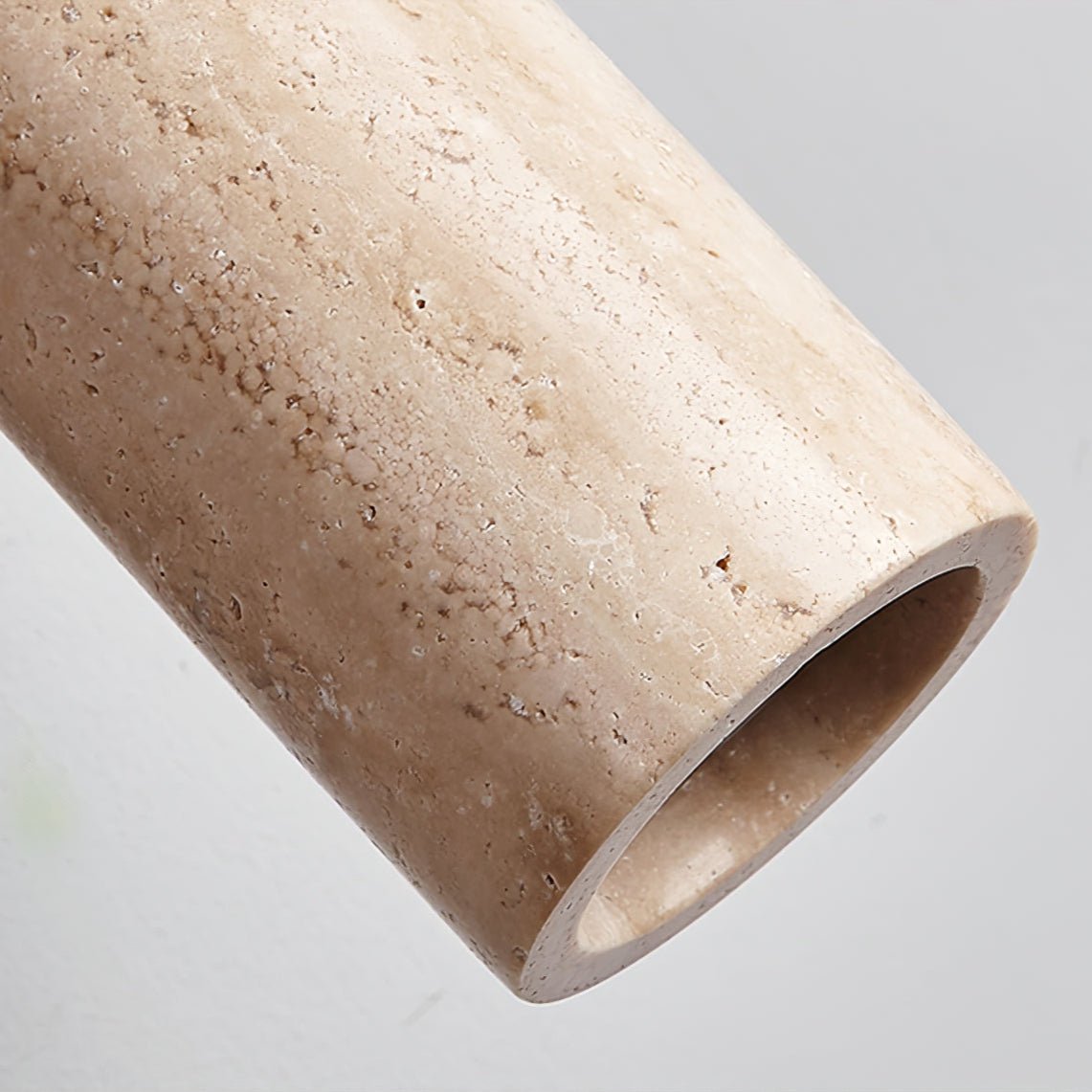 Brass Milo Travertine Wall Spotlight, Hardwired Wall Sconce, detail 7