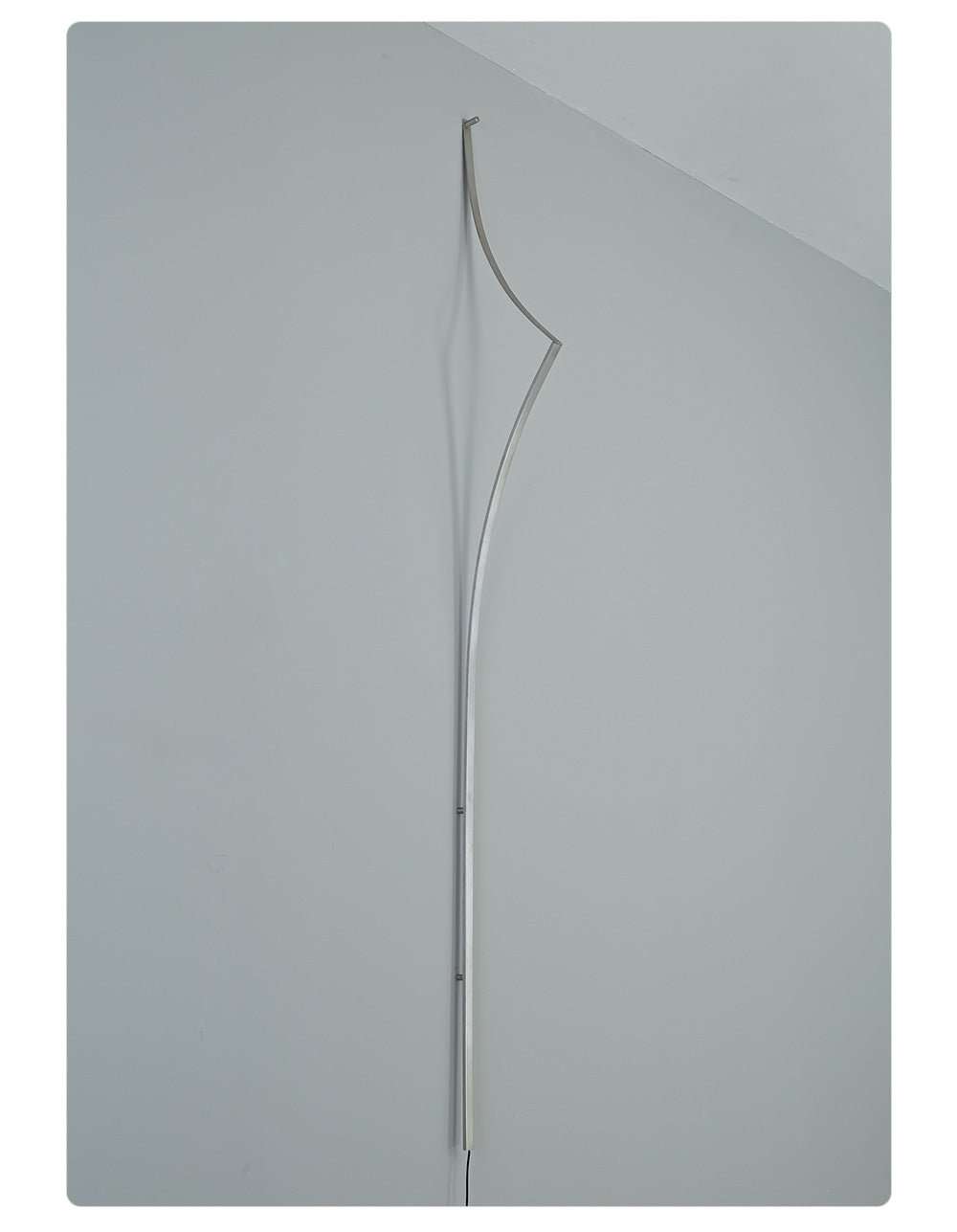 Clean-Lined Curving Ribbon LED Wall Light, Plug-In Wall Sconce, detail 14