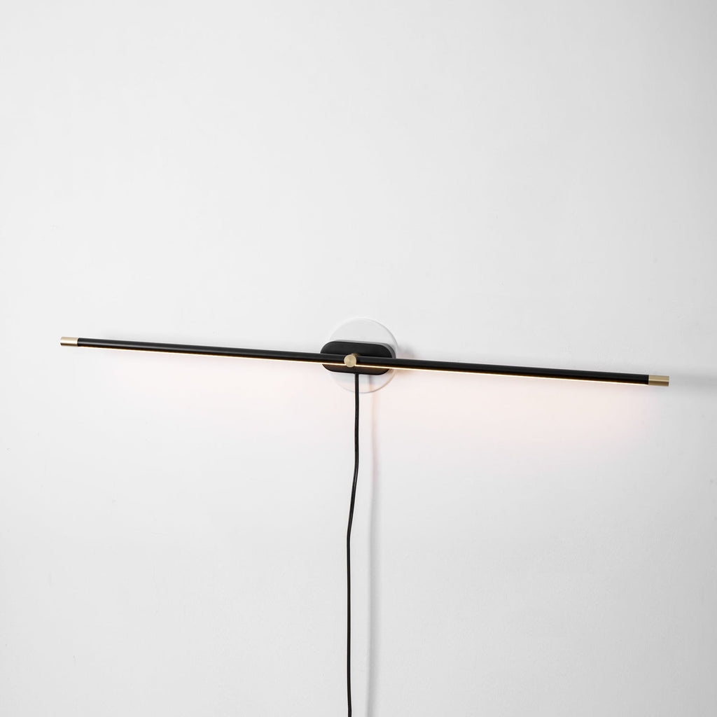 Clean-Lined Linear Plug-In Wall Light, Plug-In Wall Sconce, detail 18