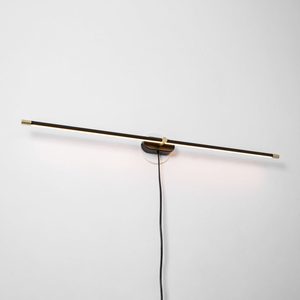 Clean-Lined Linear Plug-In Wall Light, Plug-In Wall Sconce, detail 22