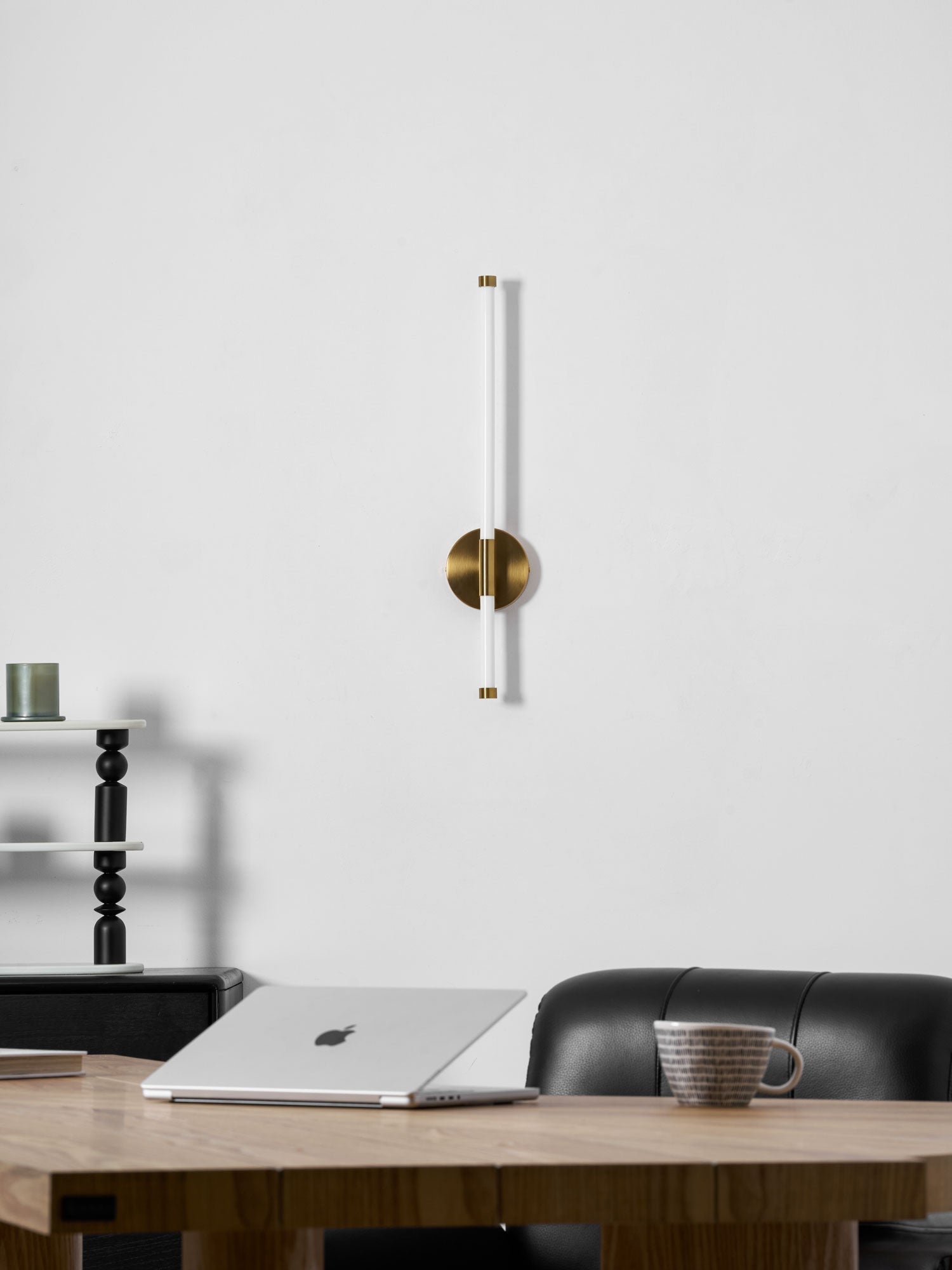 Clean-Lined Vertical Wall Light, Hardwired Wall Sconce, detail 39