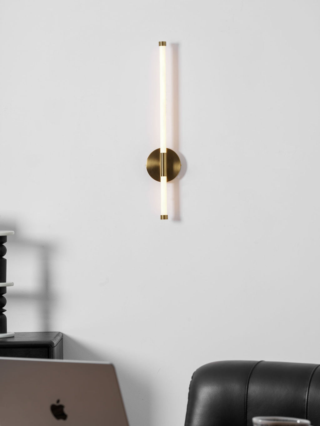 Clean-Lined Vertical Wall Light, Hardwired Wall Sconce, detail 42