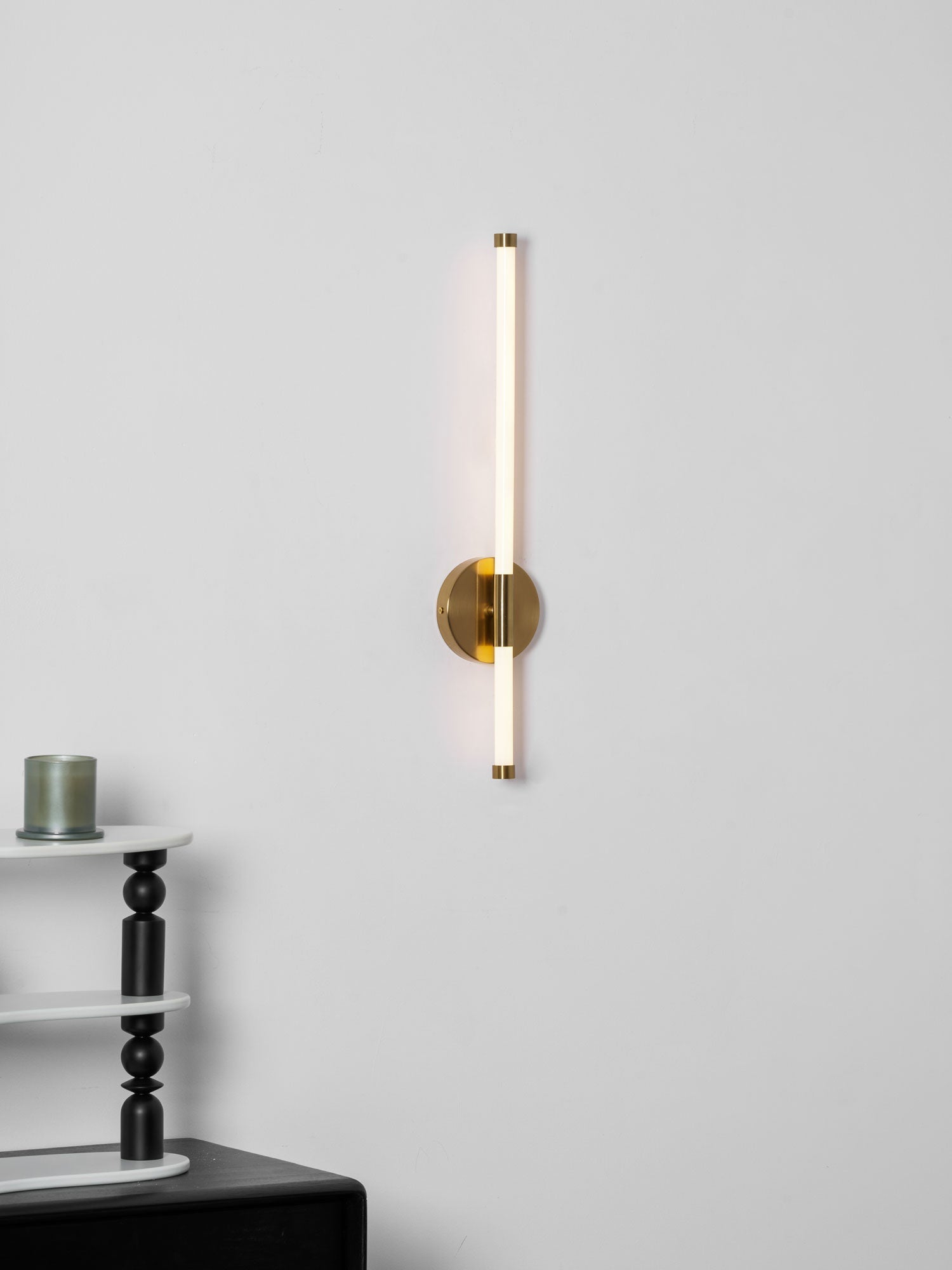 Clean-Lined Vertical Wall Light, Hardwired Wall Sconce, detail 44