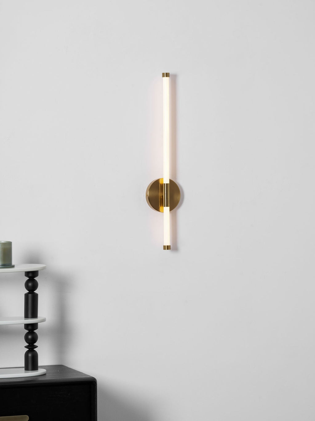 Clean-Lined Vertical Wall Light, Hardwired Wall Sconce, detail 45