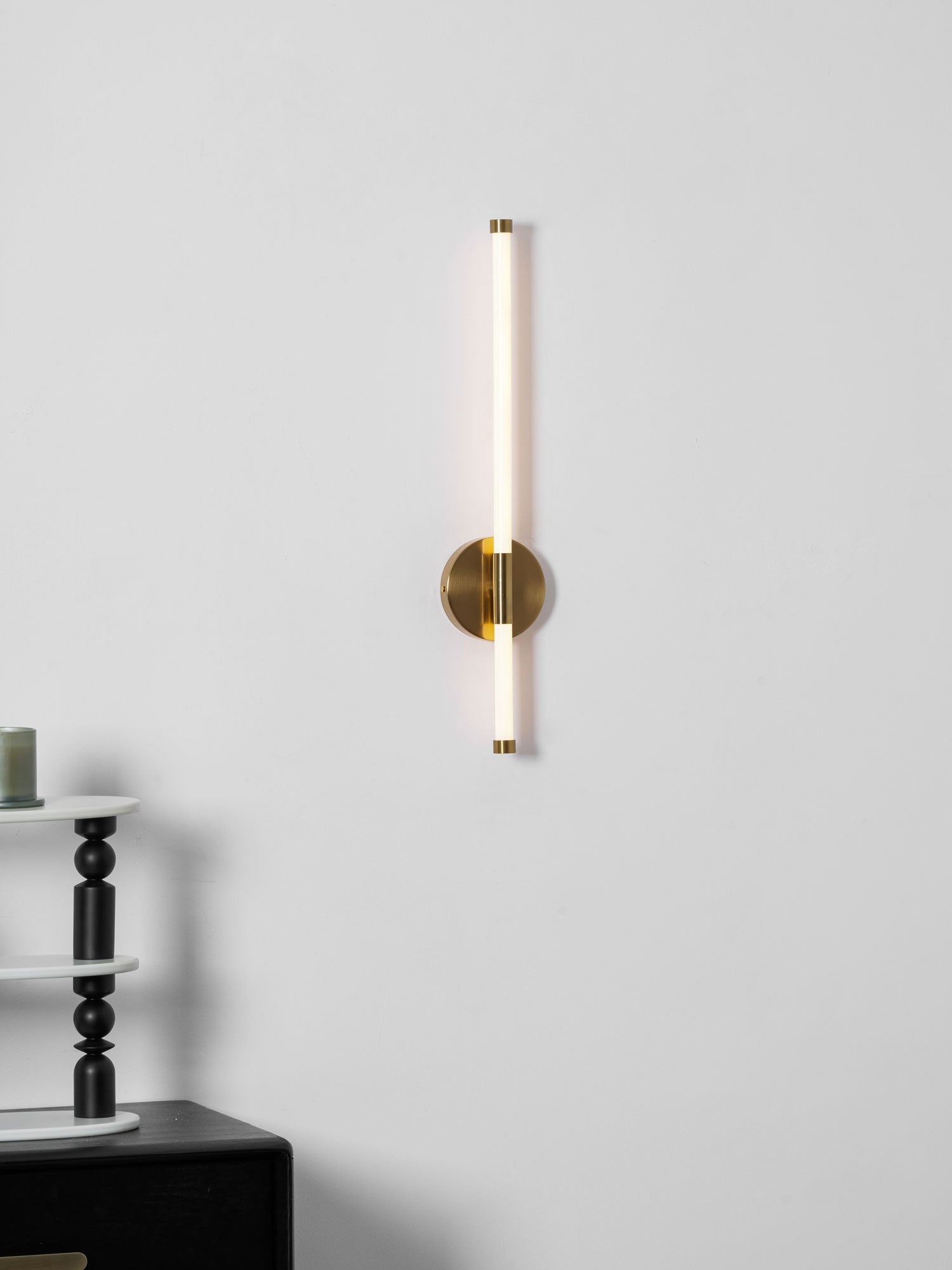 Clean-Lined Vertical Wall Light, Hardwired Wall Sconce, detail 45