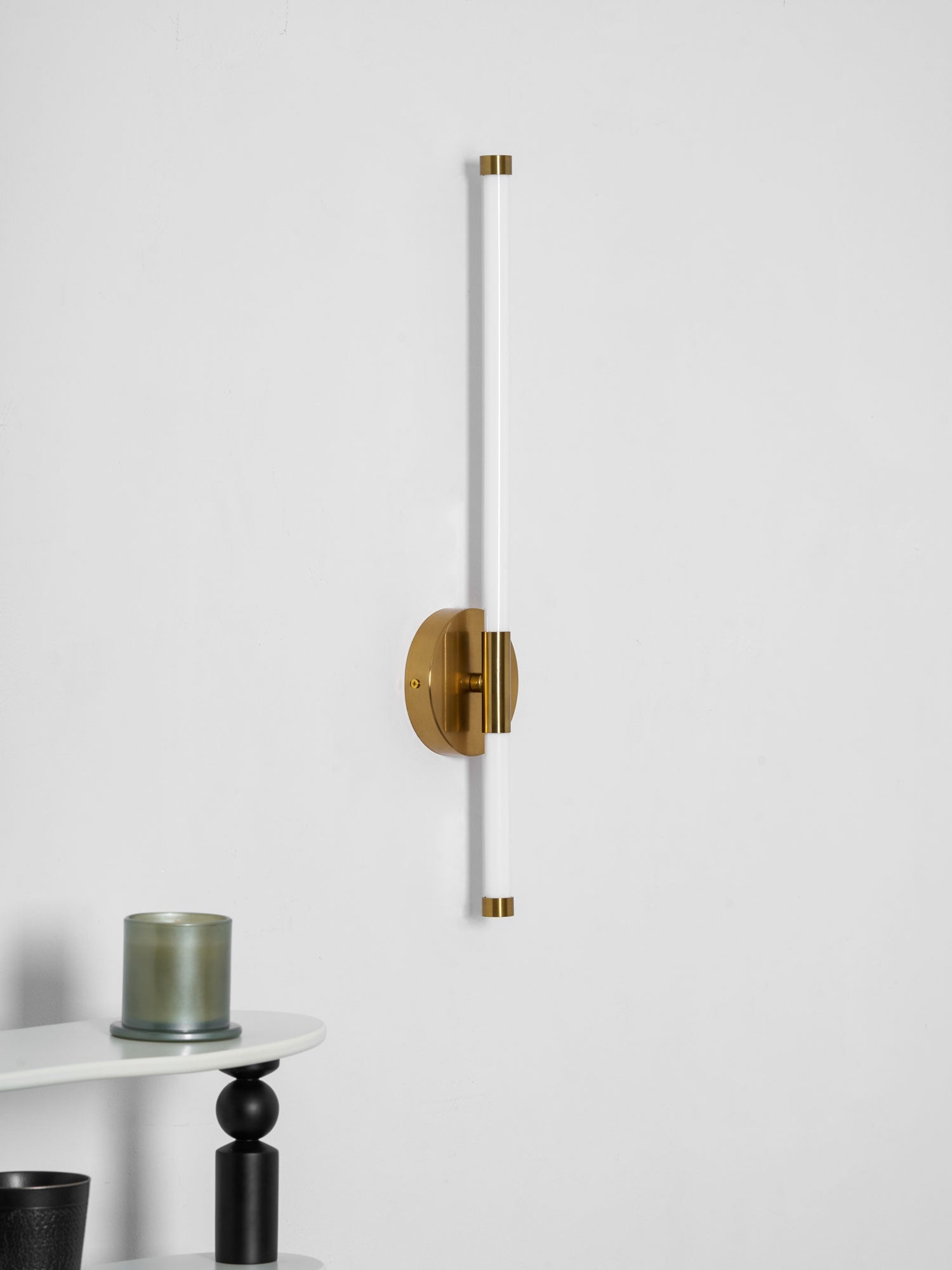 Clean-Lined Vertical Wall Light, Hardwired Wall Sconce, detail 46