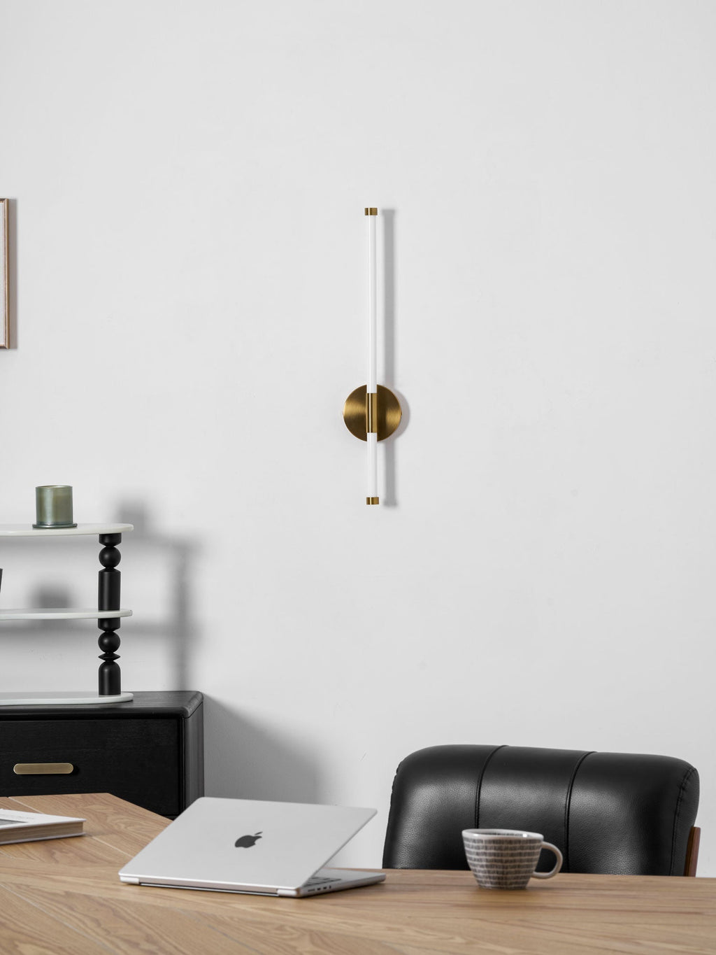 Clean-Lined Vertical Wall Light, Hardwired Wall Sconce, detail 38