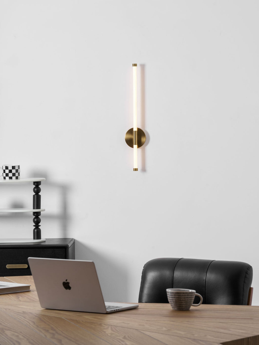 Clean-Lined Vertical Wall Light, Hardwired Wall Sconce, detail 40