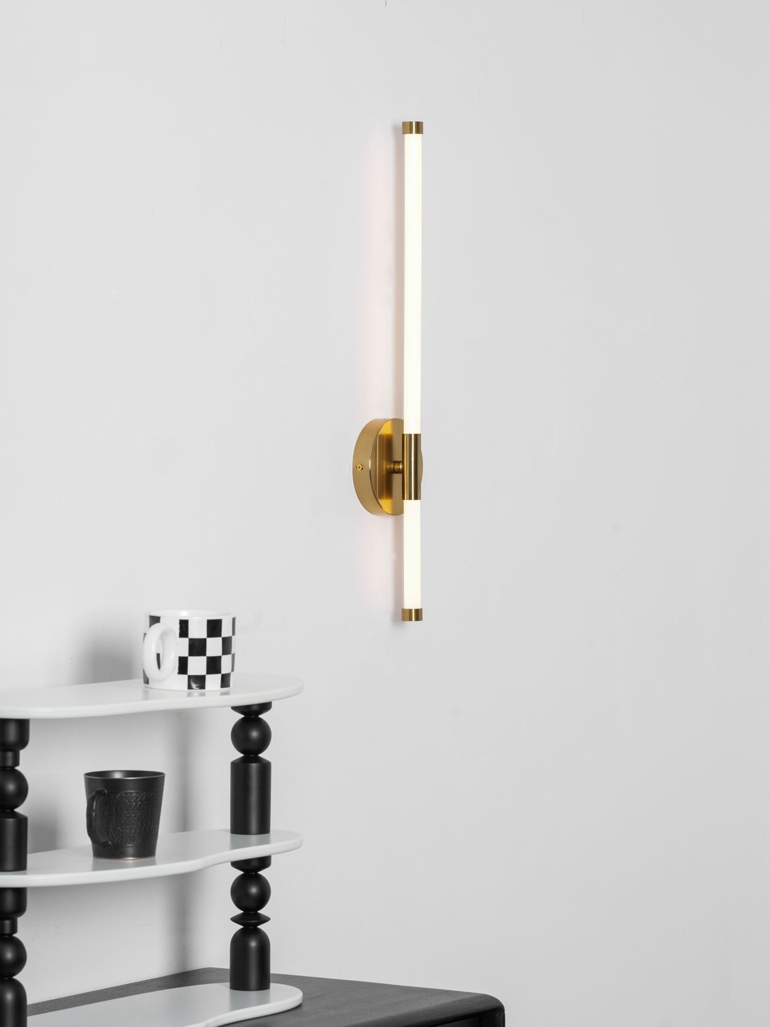 Clean-Lined Vertical Wall Light, Hardwired Wall Sconce, detail 41