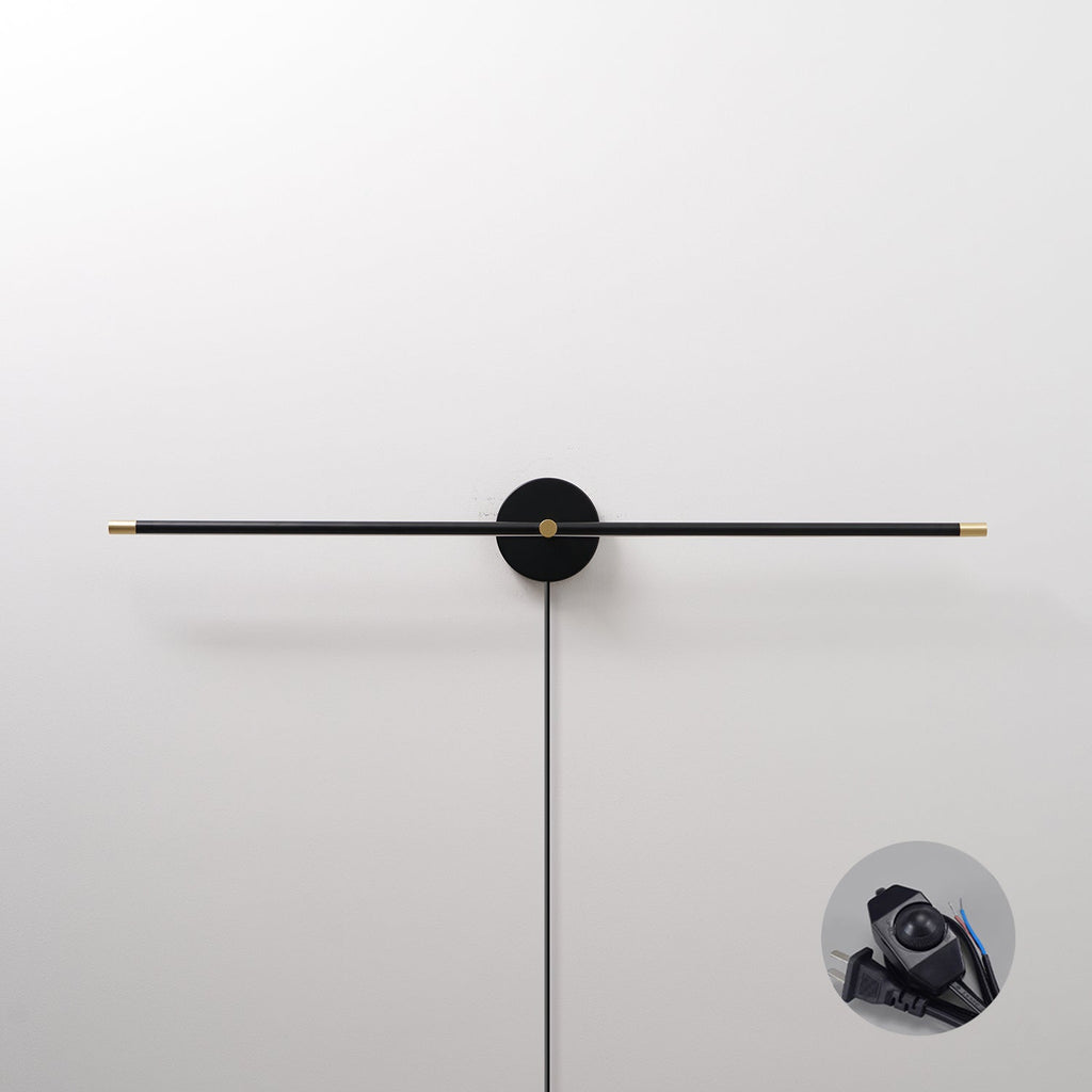 Clean-Lined Linear Plug-In LED Wall Light, Plug-In Wall Sconce, detail 26
