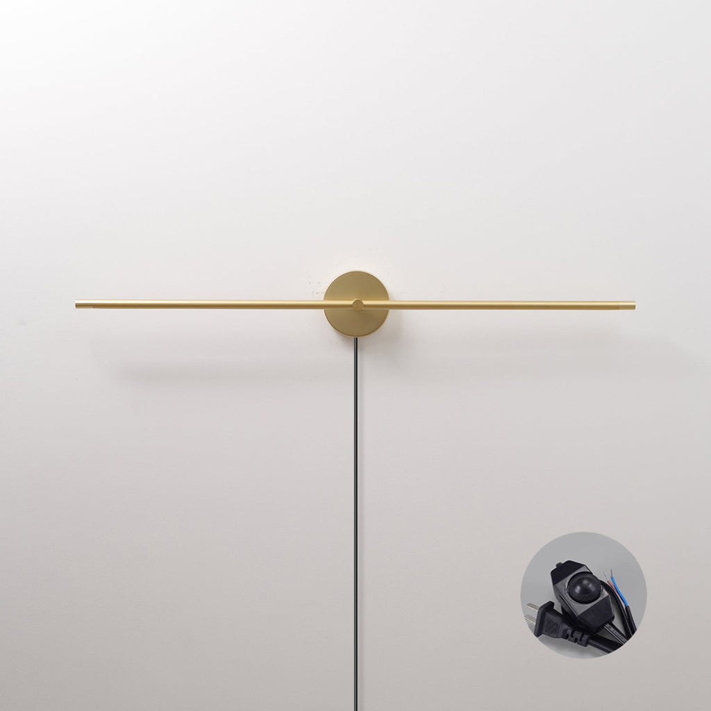 Clean-Lined Linear Plug-In LED Wall Light, Plug-In Wall Sconce, detail 25