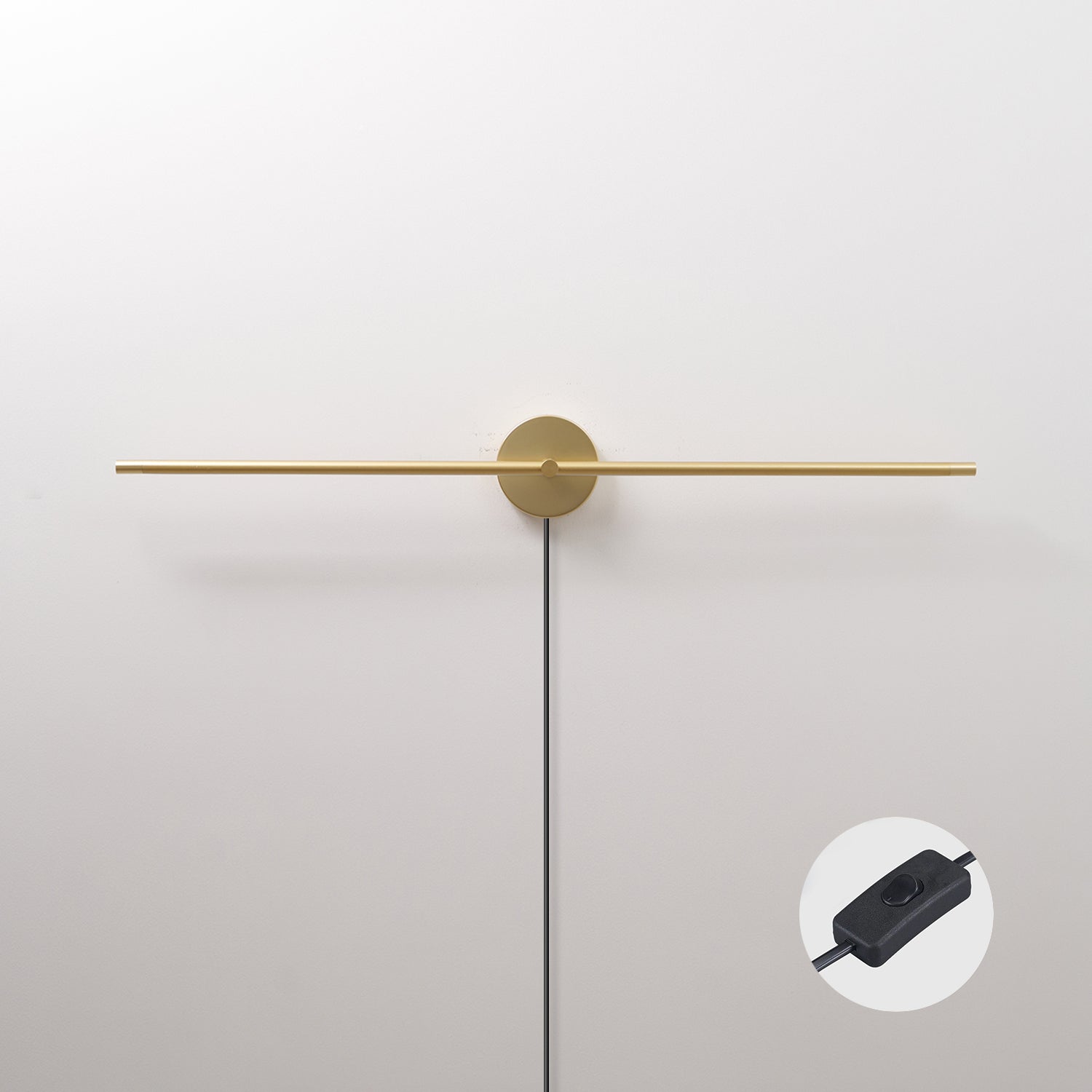 Clean-Lined Linear Plug-In LED Wall Light, Plug-In Wall Sconce, detail 24
