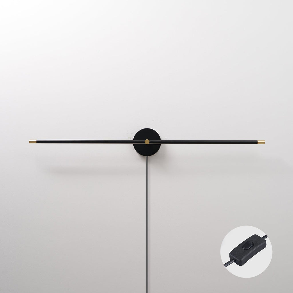 Clean-Lined Linear Plug-In LED Wall Light, Plug-In Wall Sconce, detail 22