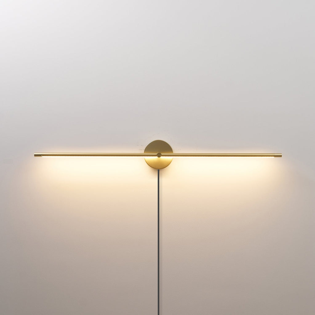 Clean-Lined Linear Plug-In LED Wall Light, Plug-In Wall Sconce, detail 2