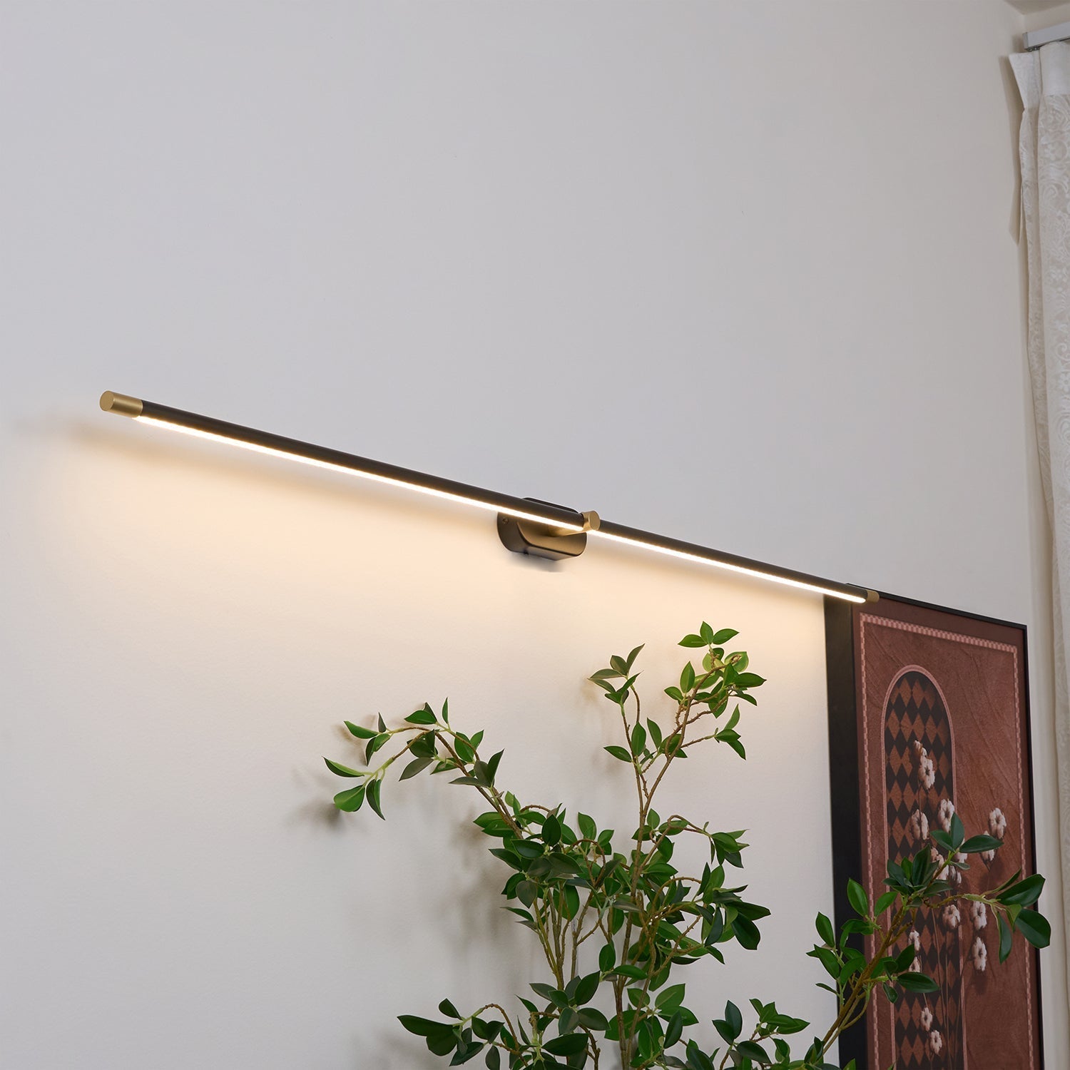 Clean-Lined Linear Rechargeable Wall Light, Bathroom Wall Sconce, detail 44