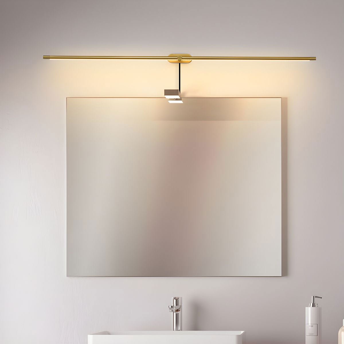 Clean-Lined Linear Plug-In Wall Light, Plug-In Wall Sconce, detail 8