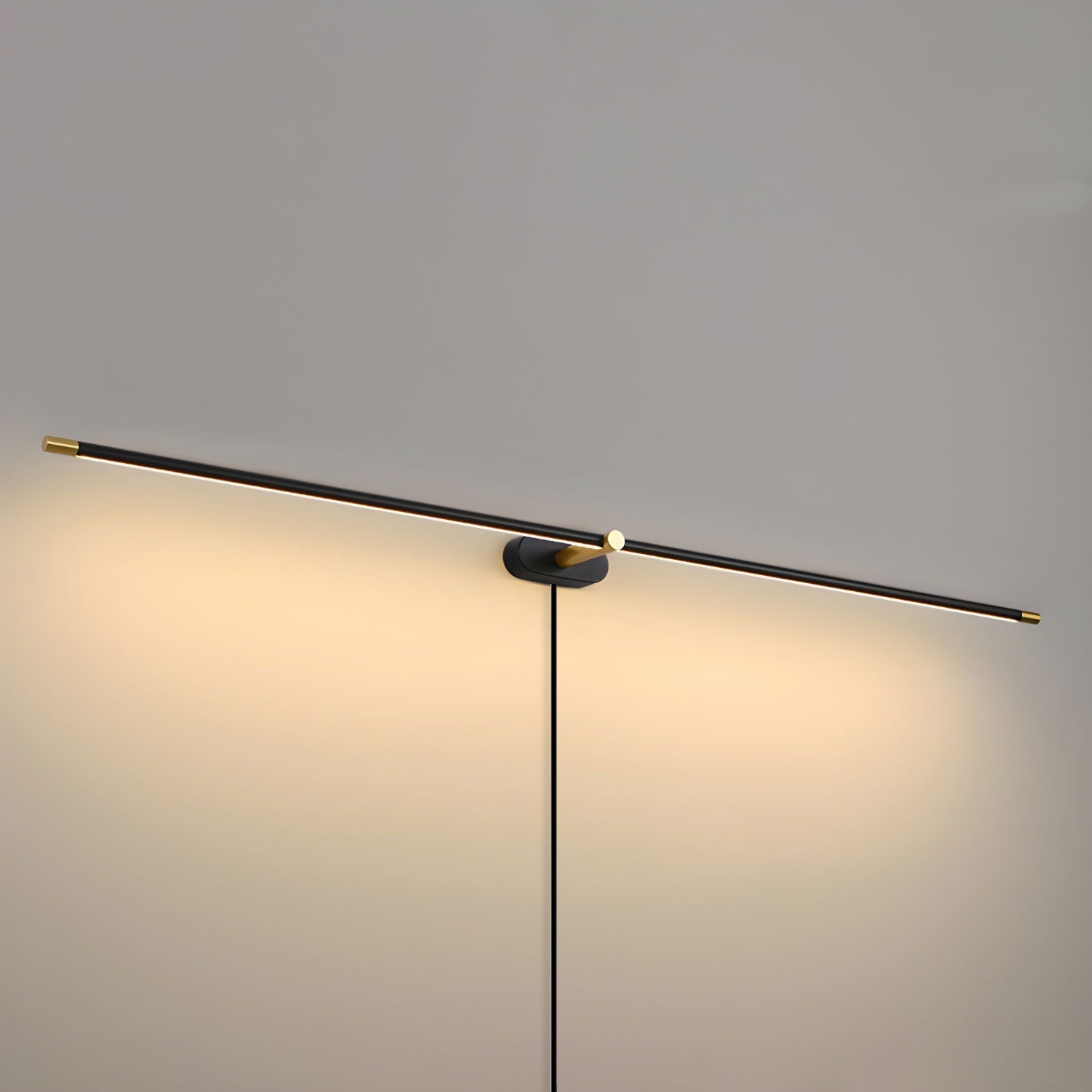 Clean-Lined Linear Plug-In Wall Light, Plug-In Wall Sconce, detail 10