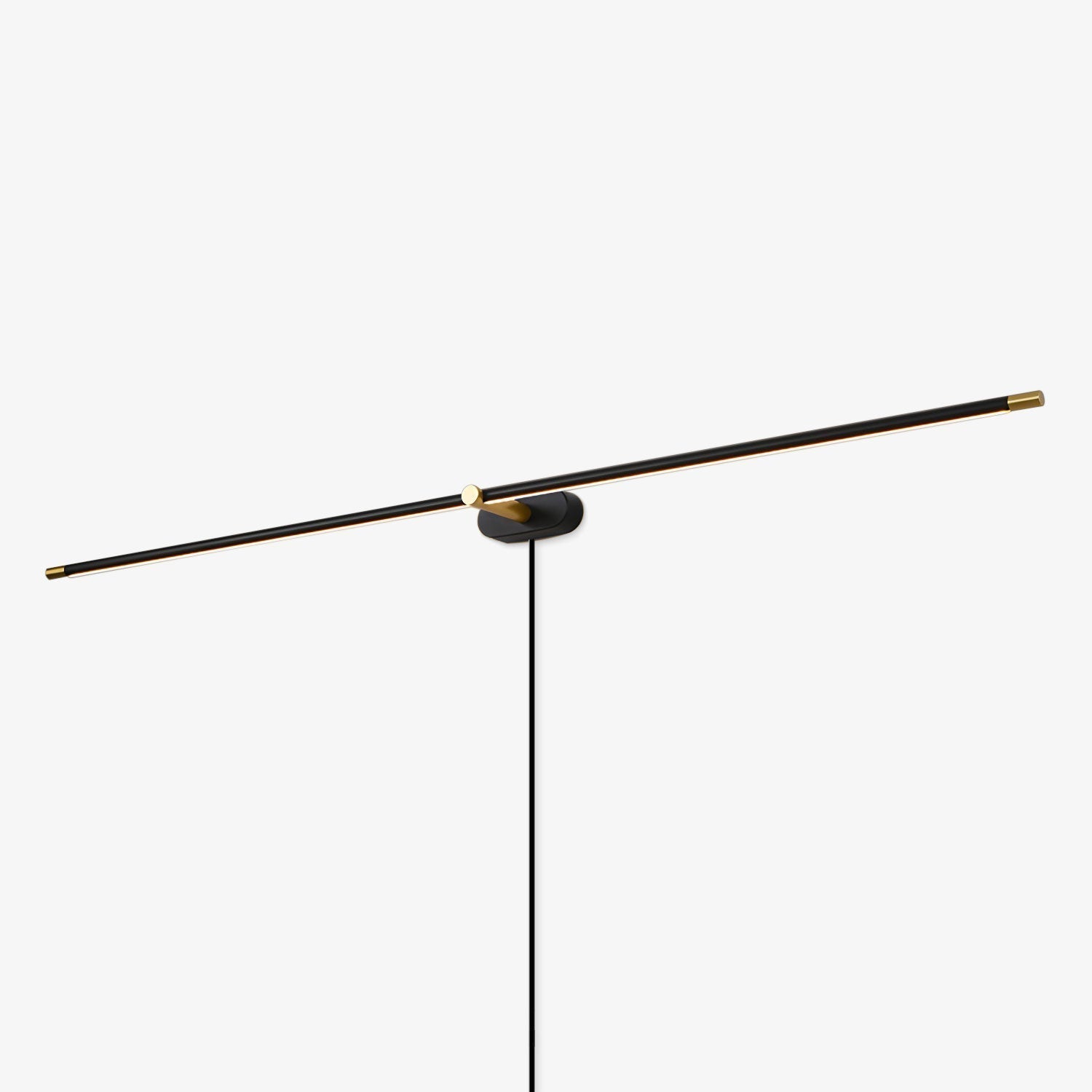 Clean-Lined Linear Plug-In Wall Light, Plug-In Wall Sconce, Metal, Dia 68cm x H 5cm