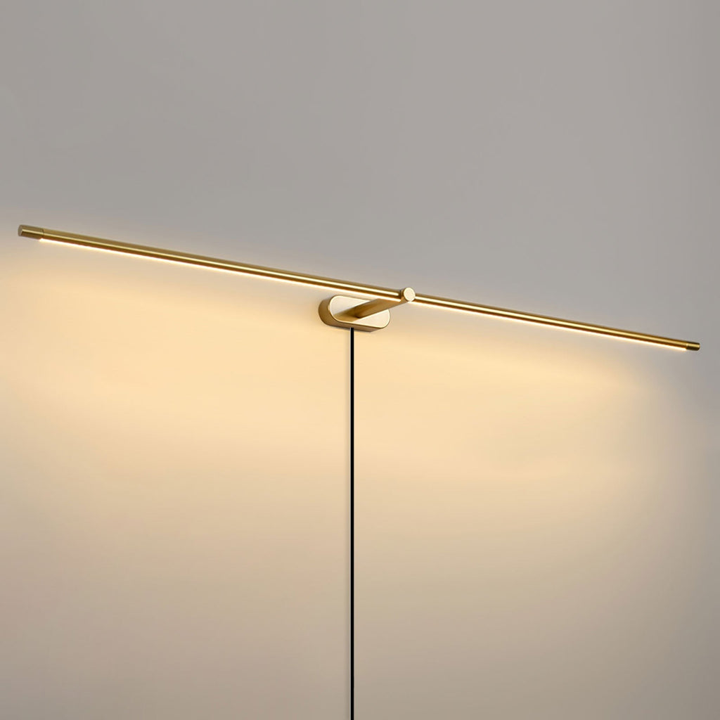 Clean-Lined Linear Plug-In Wall Light, Plug-In Wall Sconce, detail 9