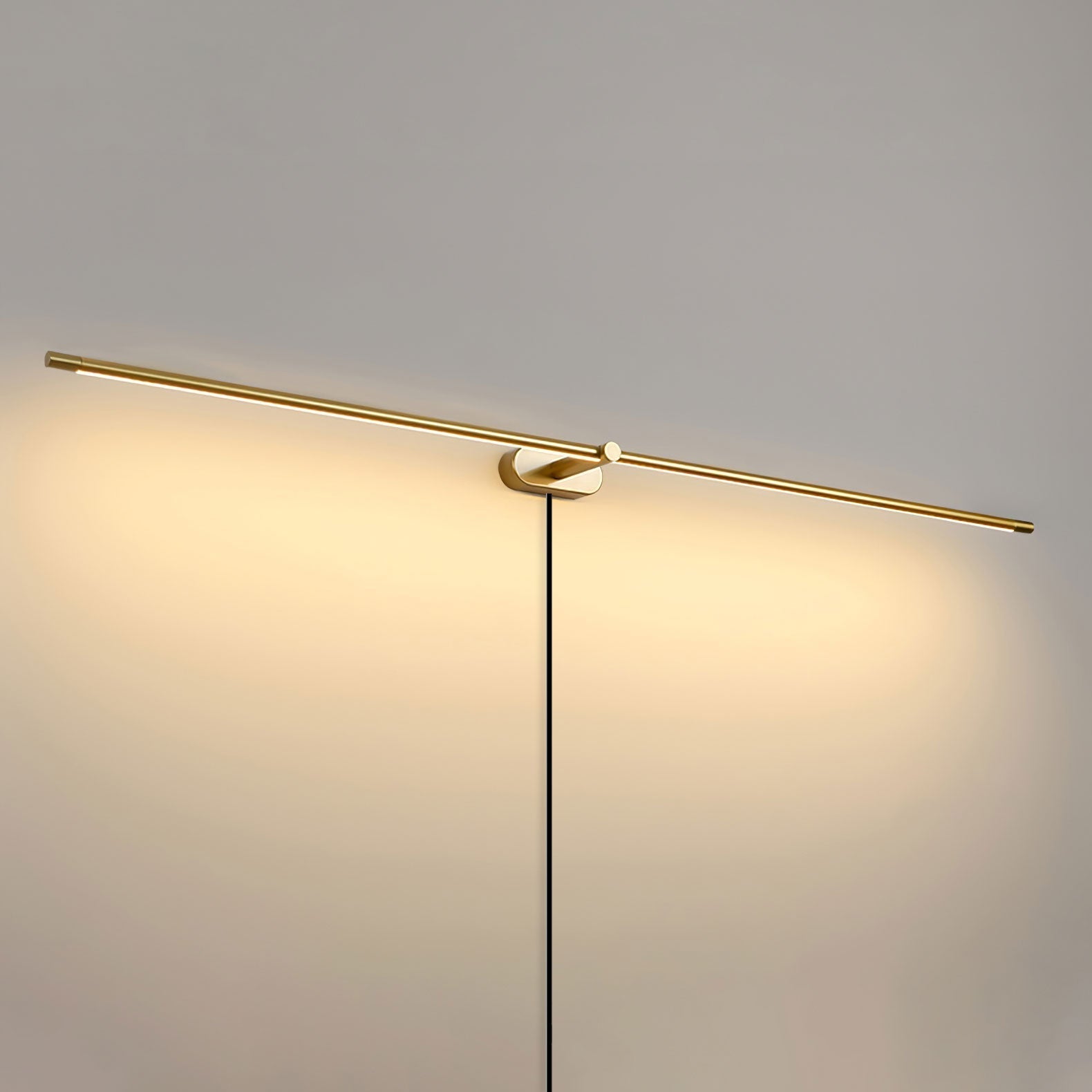Clean-Lined Linear Plug-In Wall Light, Plug-In Wall Sconce, detail 16
