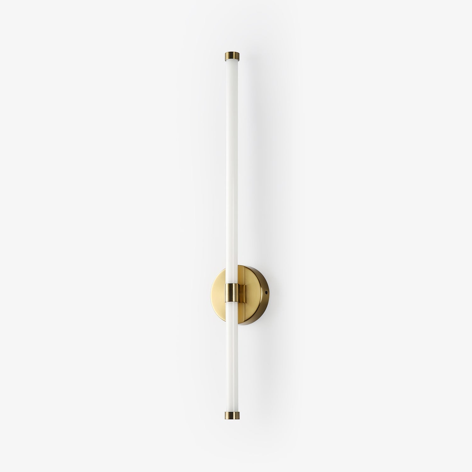 Clean-Lined Vertical Wall Light, Hardwired Wall Sconce, Metal, Dia 12cm x H 60cm