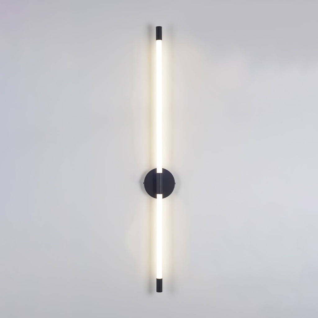 Clean-Lined Vertical Wall Light, Hardwired Wall Sconce, detail 21