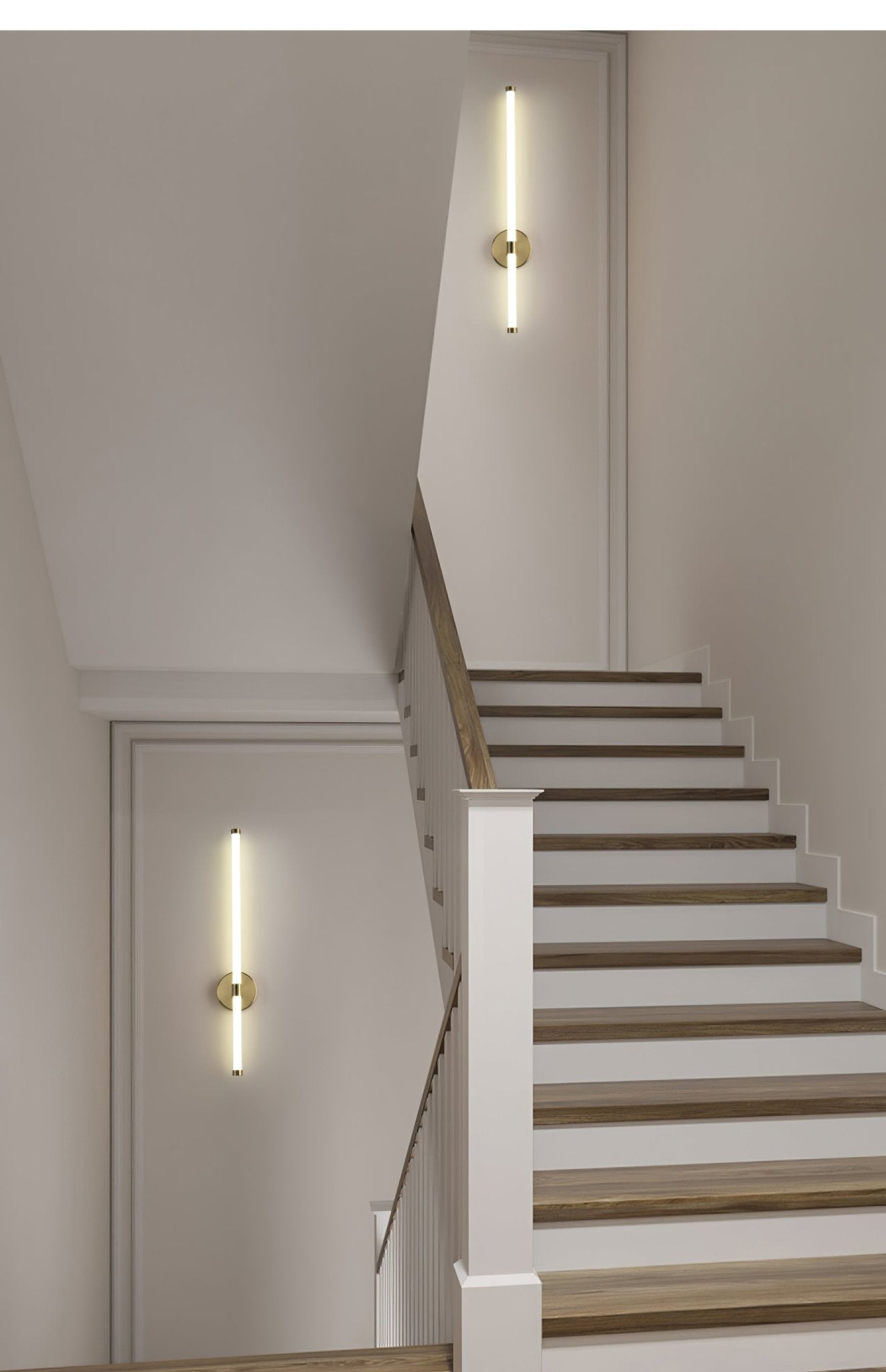 Clean-Lined Vertical Wall Light, Hardwired Wall Sconce, detail 27