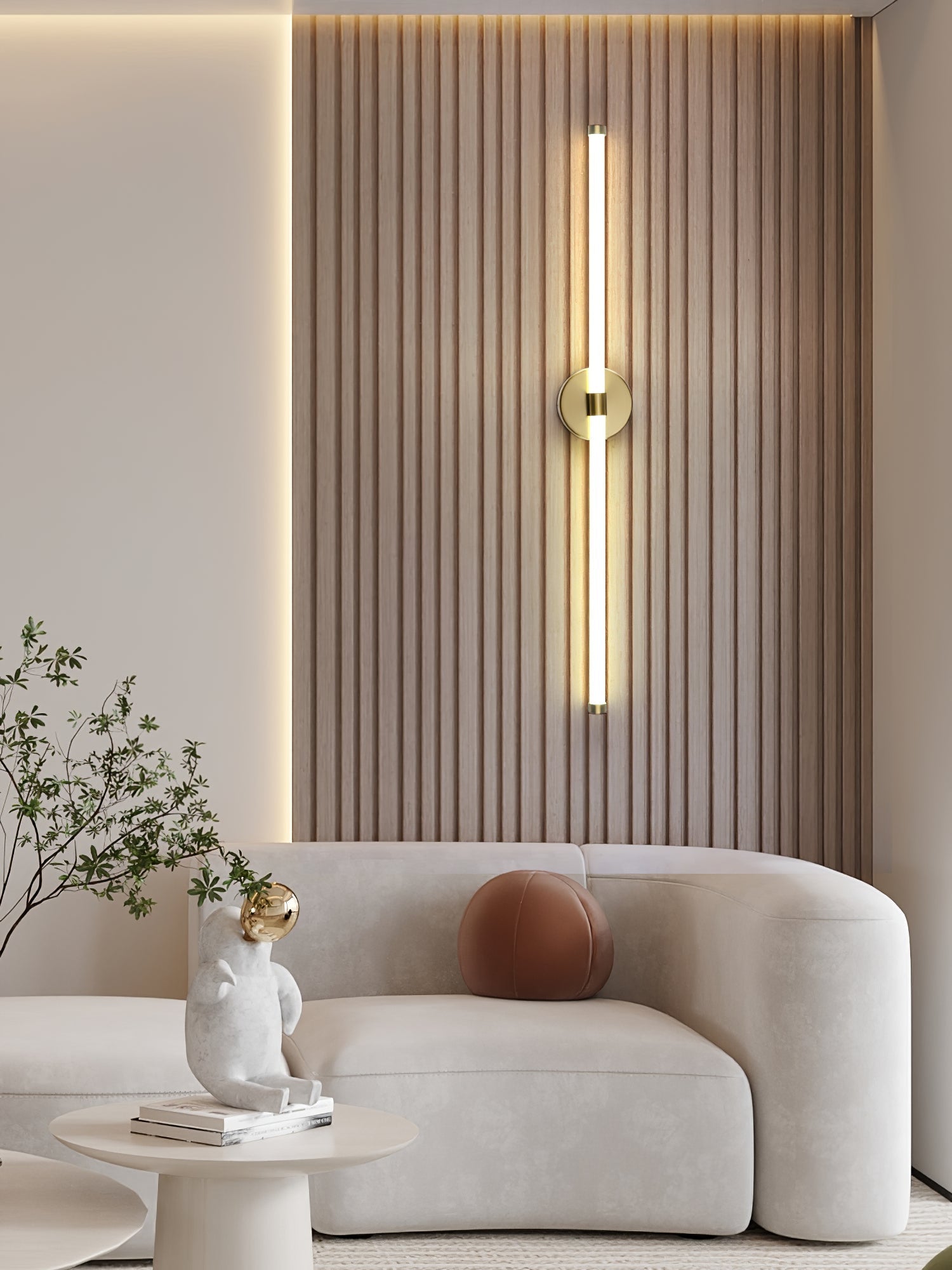 Clean-Lined Vertical Wall Light, Hardwired Wall Sconce, detail 30