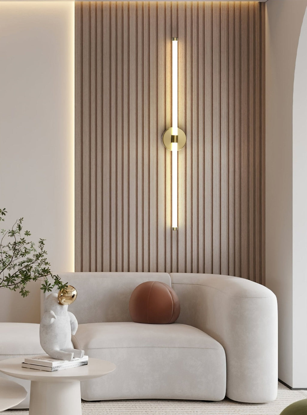Clean-Lined Vertical Wall Light, Hardwired Wall Sconce, detail 33