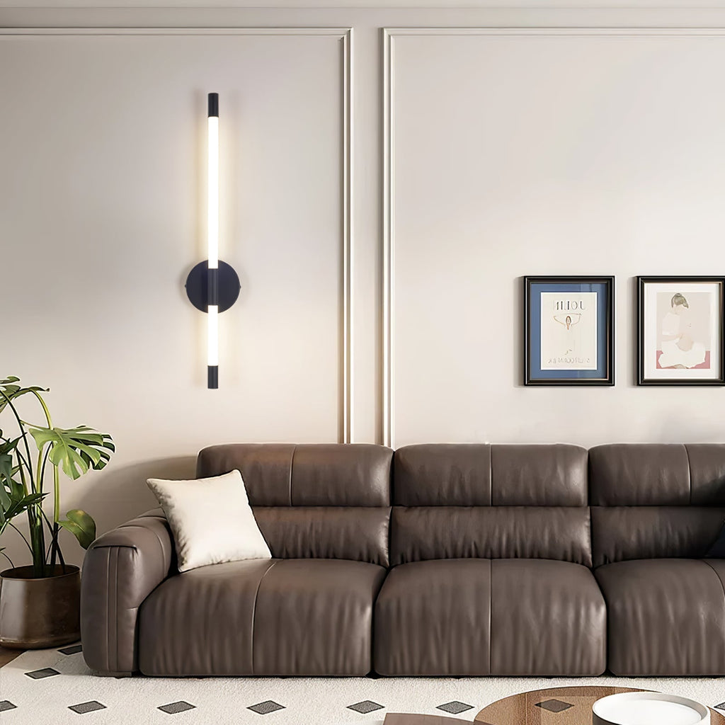 Clean-Lined Vertical Wall Light, Hardwired Wall Sconce, detail 34