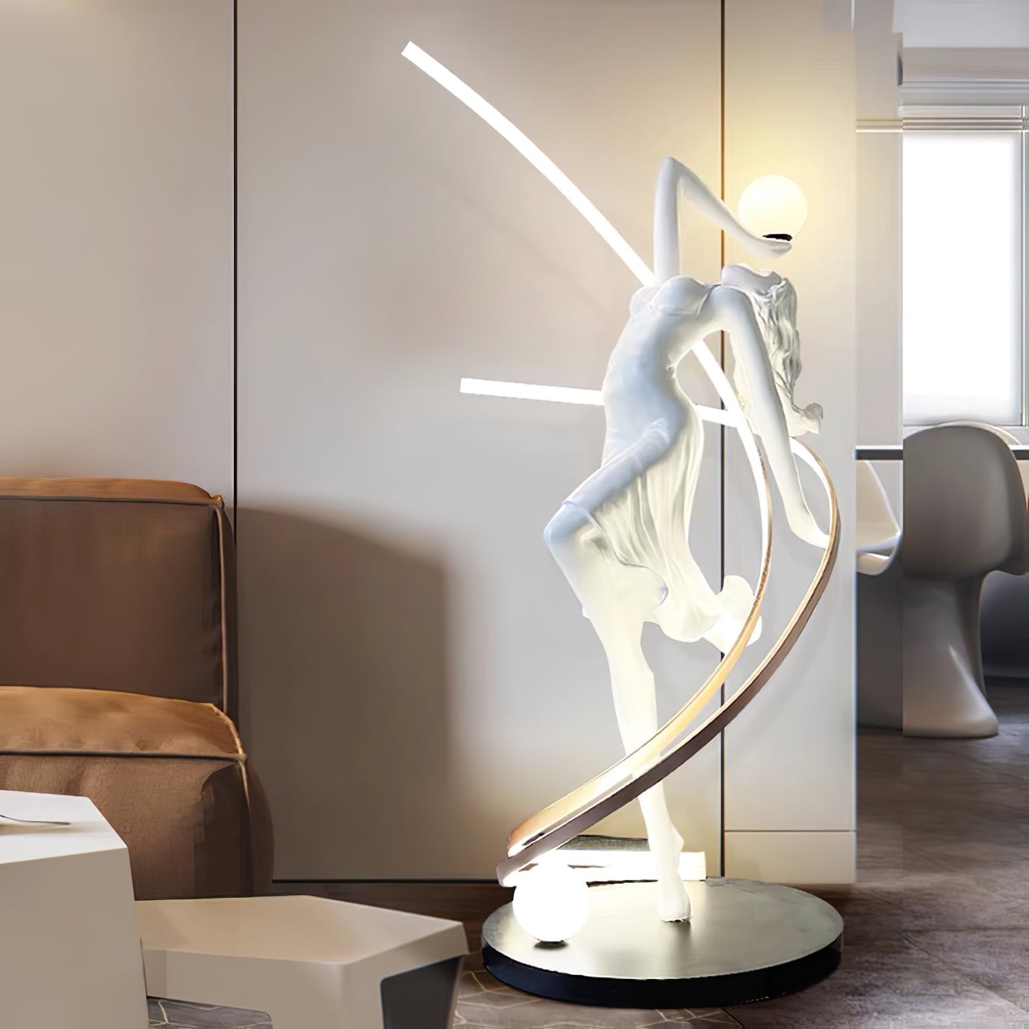 Misha Goddess Statue Floor Light, Floor Lamp, detail 14
