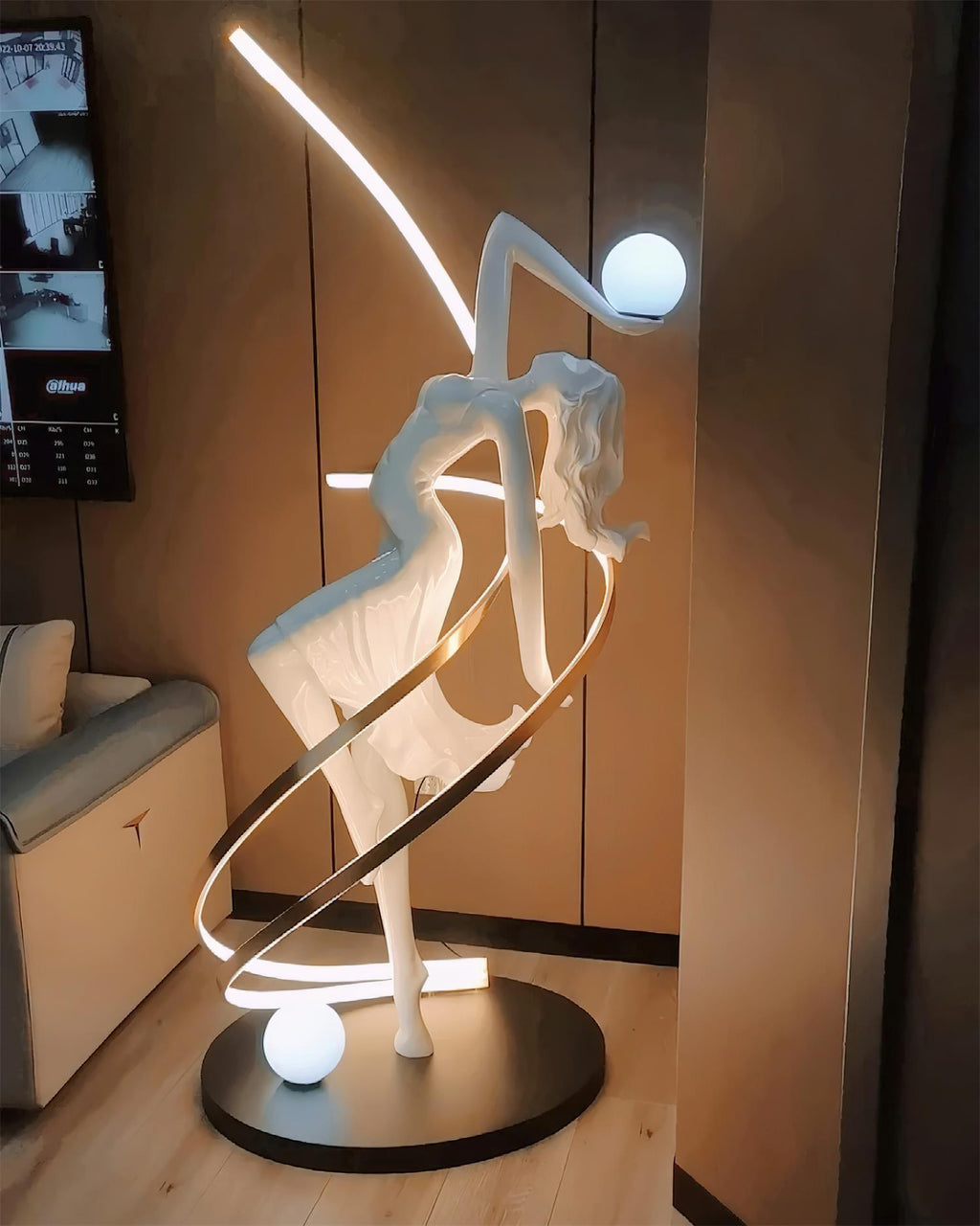 Misha Goddess Statue Floor Light, Floor Lamp, detail 24