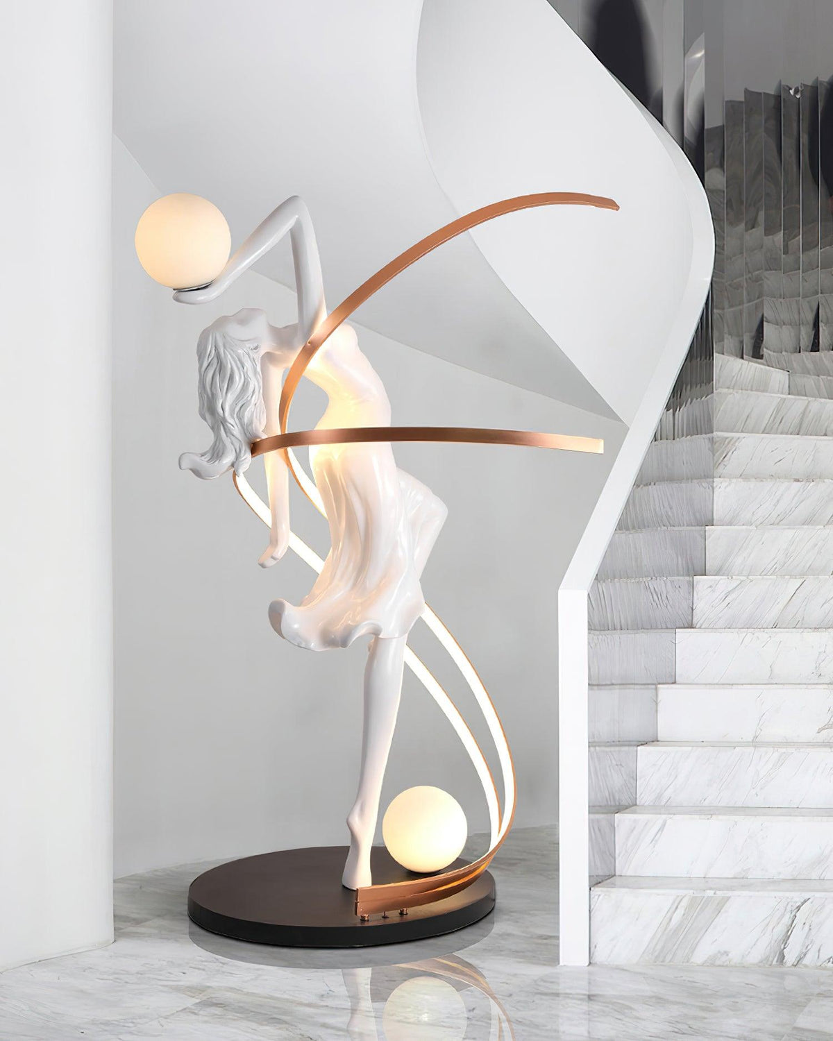 Misha Goddess Statue Floor Light, Floor Lamp, detail 25