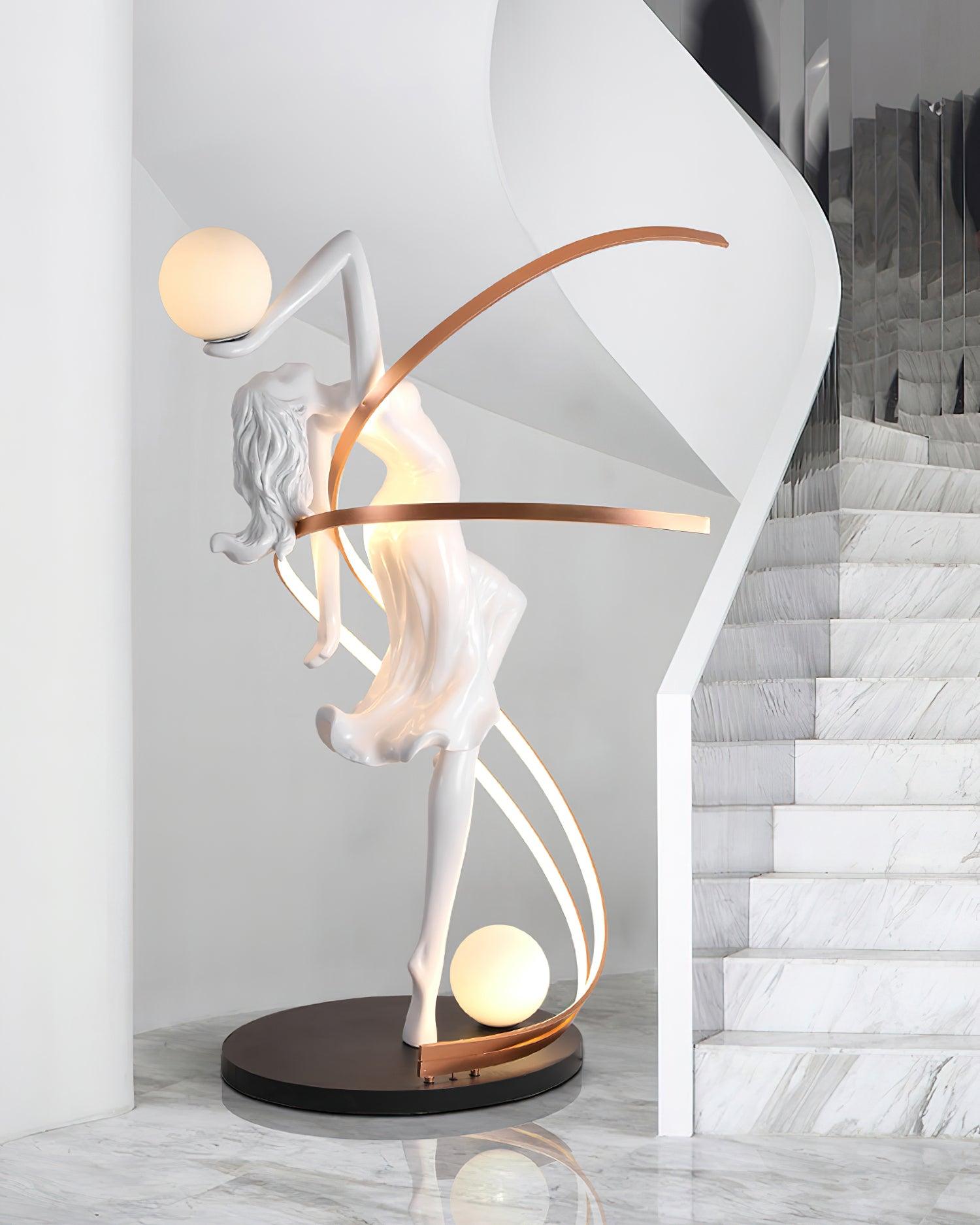 Misha Goddess Statue Floor Light, Floor Lamp, detail 25