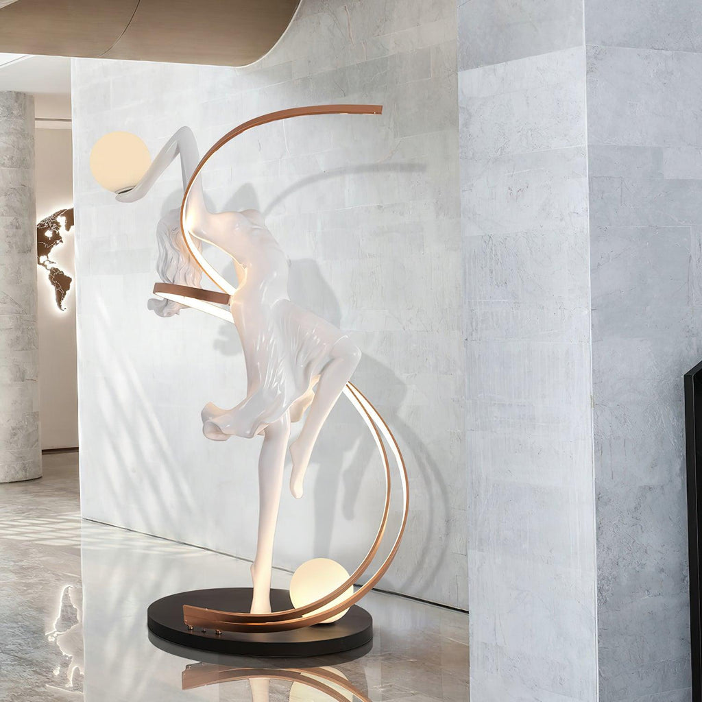 Misha Goddess Statue Floor Light, Floor Lamp, detail 2