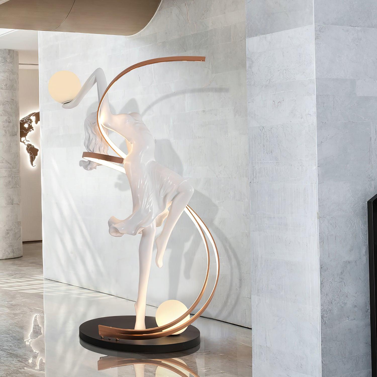 Misha Goddess Statue Floor Light, Floor Lamp, detail 2