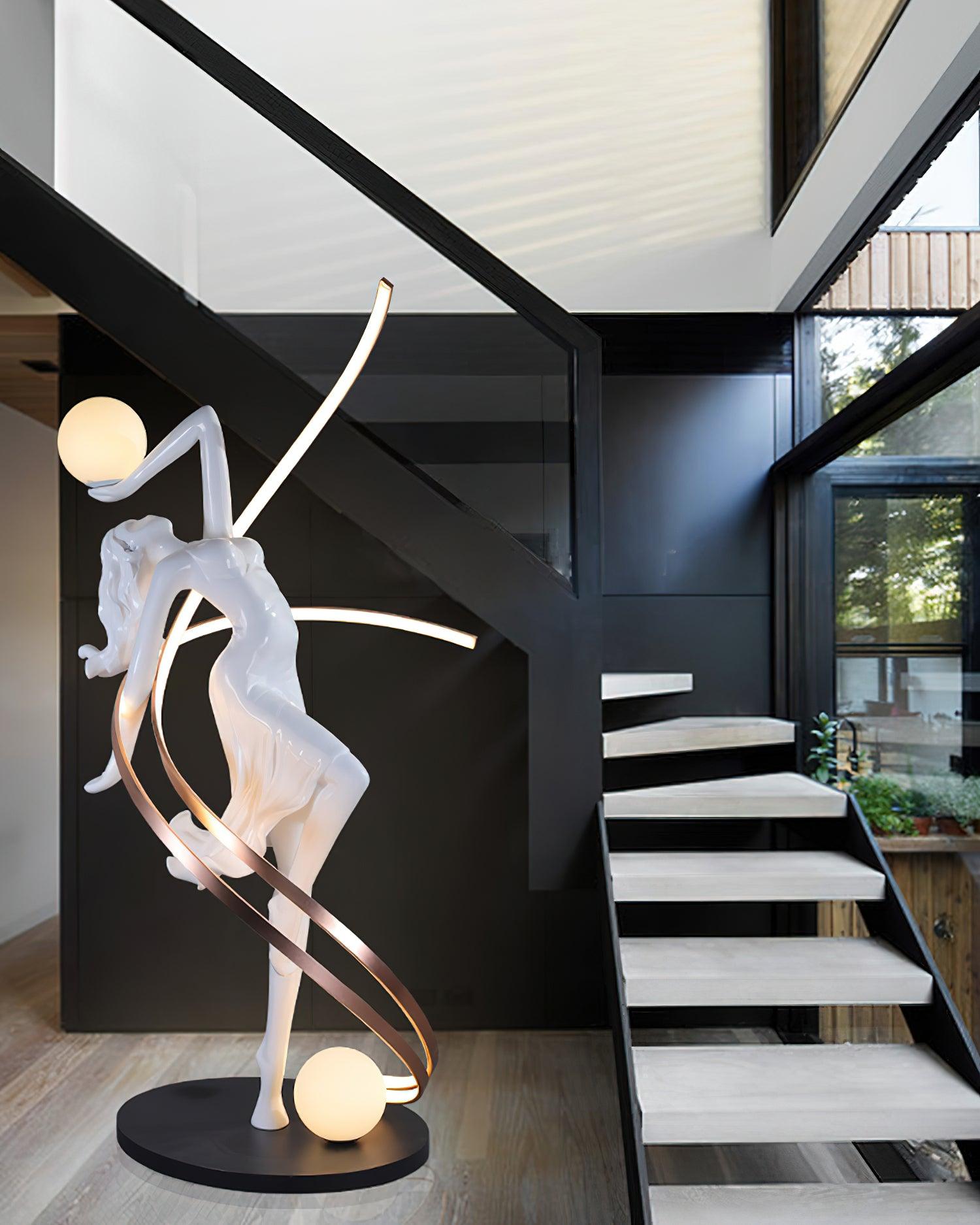Misha Goddess Statue Floor Light, Floor Lamp, detail 28