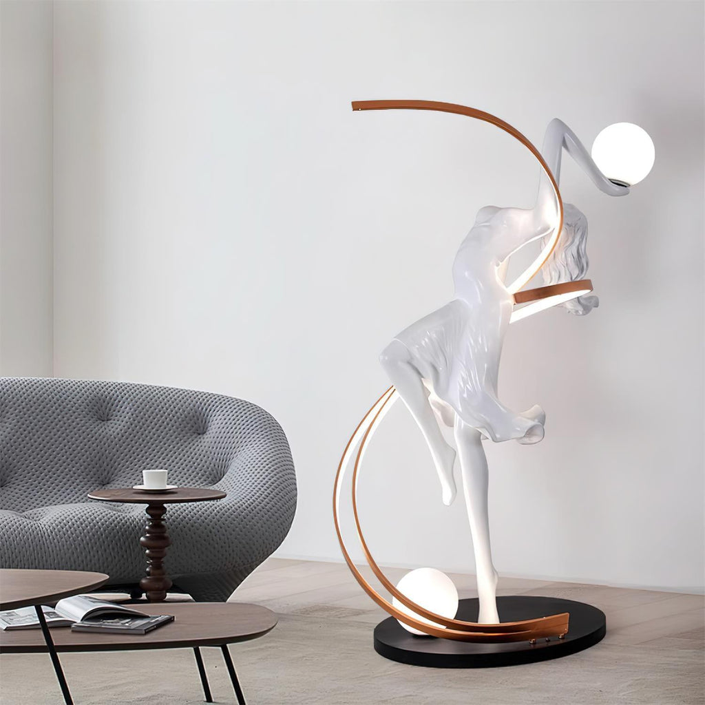 Misha Goddess Statue Floor Light, Floor Lamp, detail 30