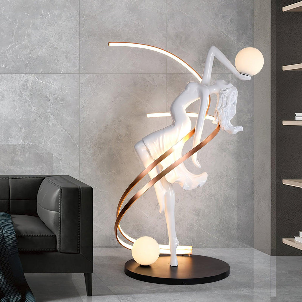 Misha Goddess Statue Floor Light, Floor Lamp, detail 3
