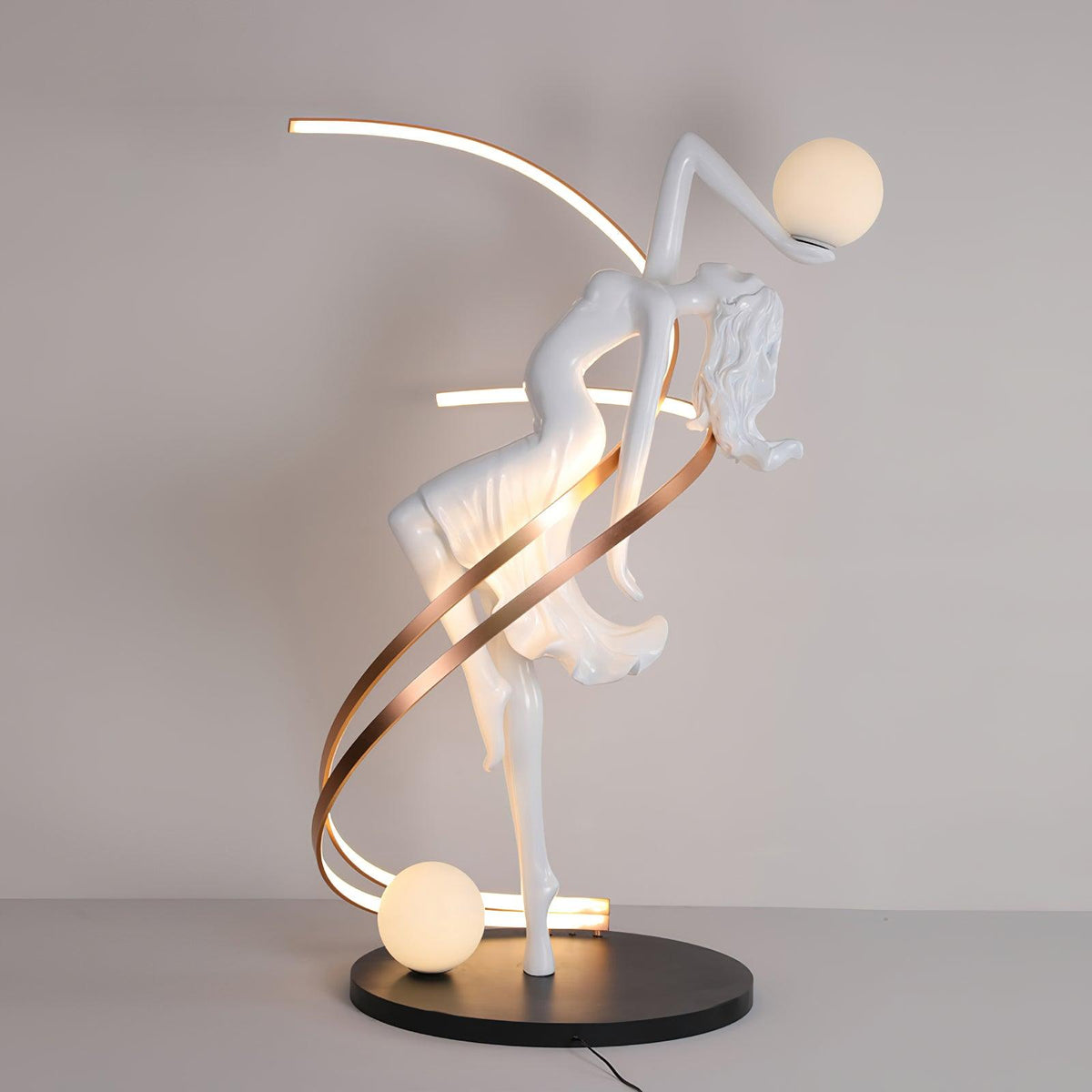 Misha Goddess Statue Floor Light, Floor Lamp, detail 7