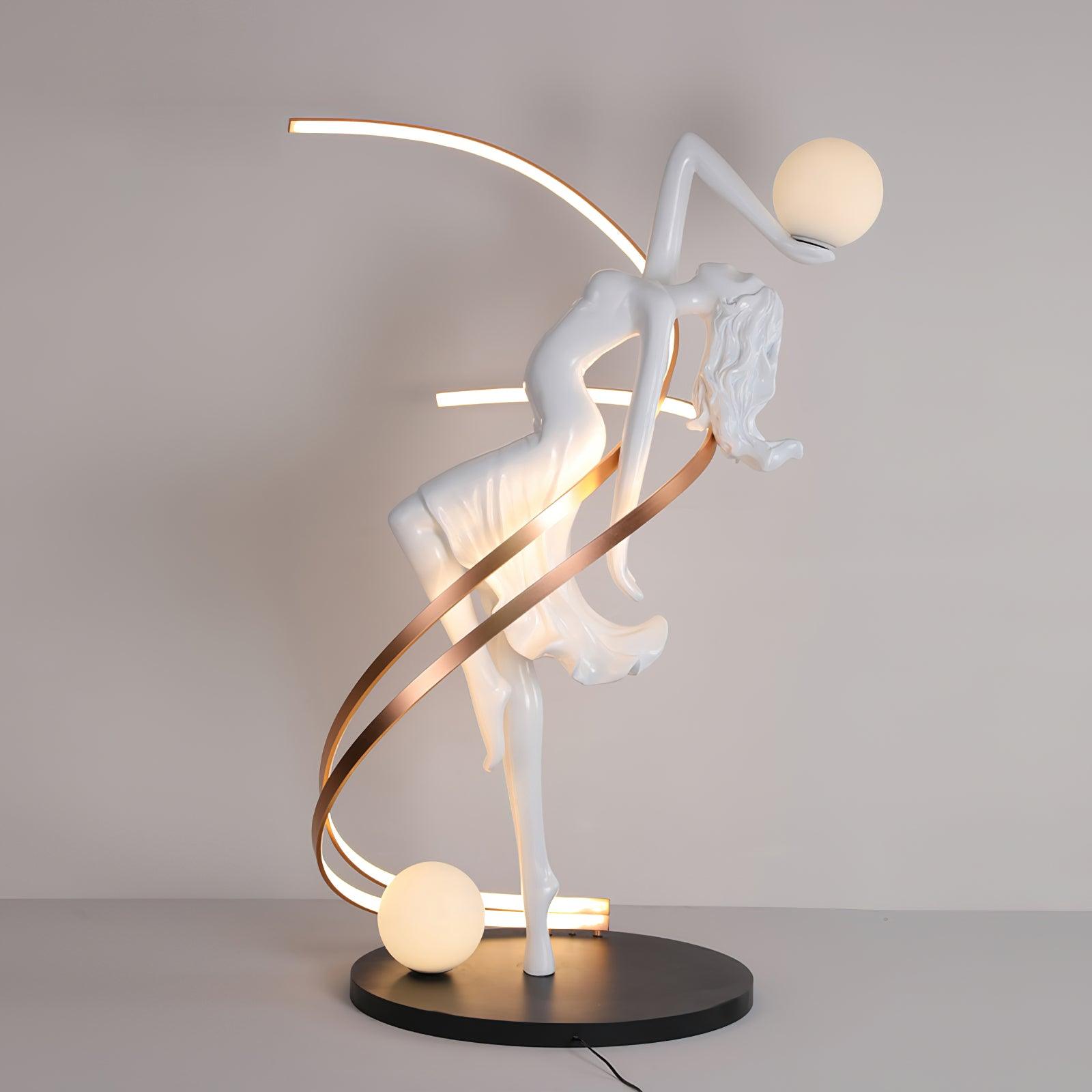 Misha Goddess Statue Floor Light, Floor Lamp, detail 7