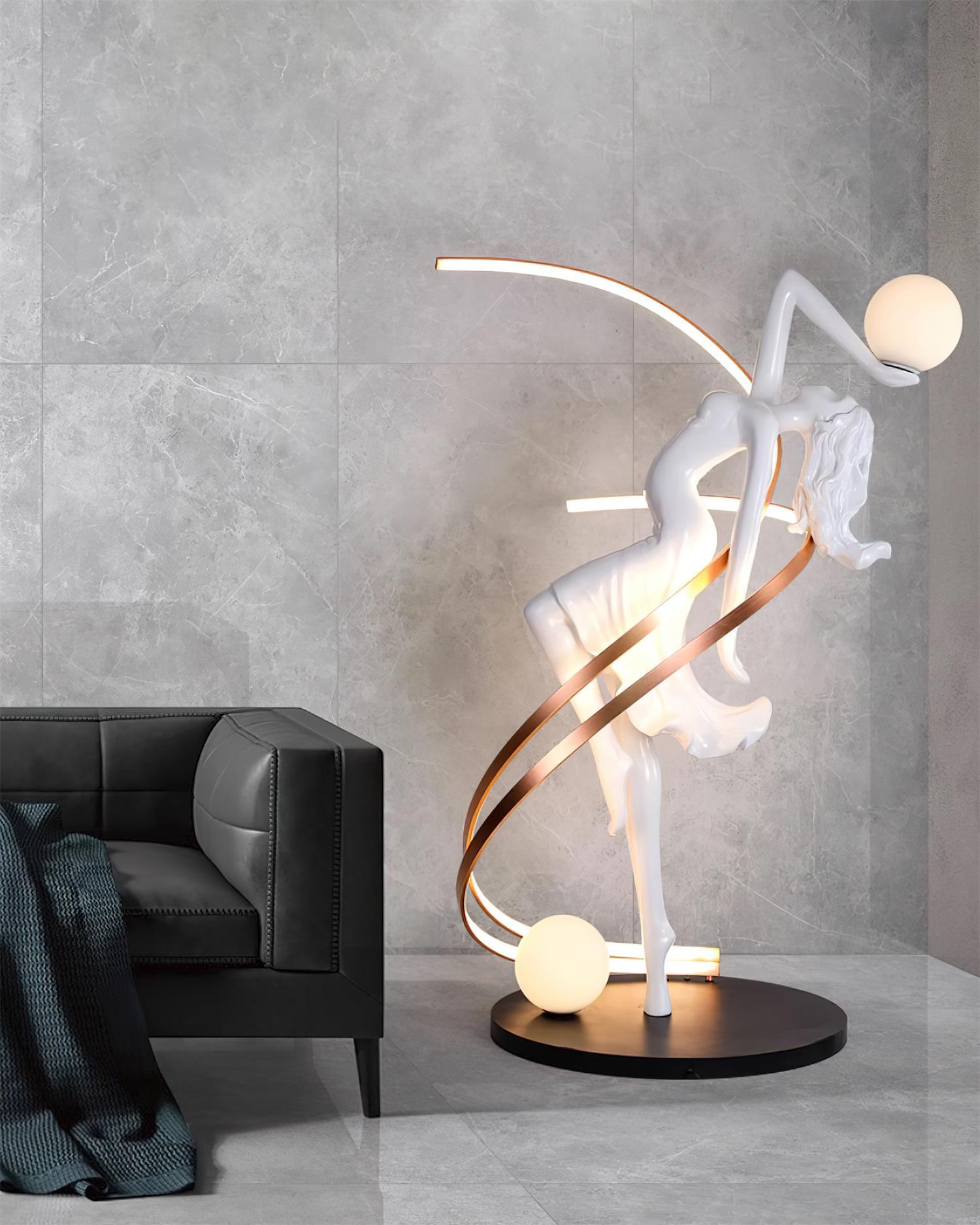Misha Goddess Statue Floor Light, Floor Lamp, detail 23