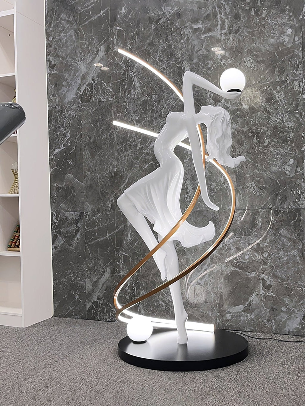 Misha Goddess Statue Floor Light, Floor Lamp, detail 15