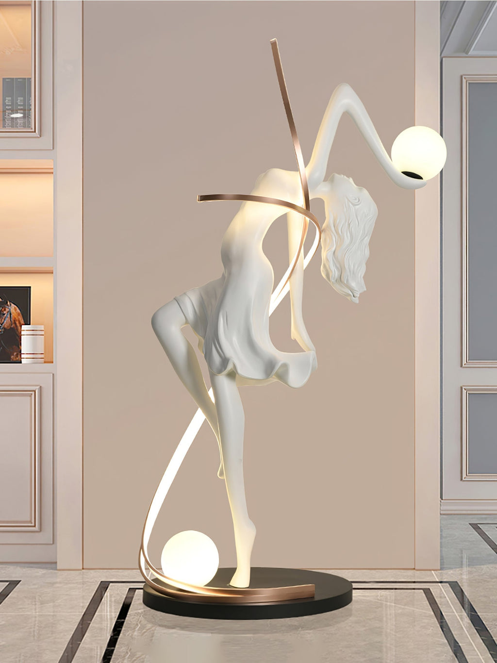 Misha Goddess Statue Floor Light, Floor Lamp, detail 19
