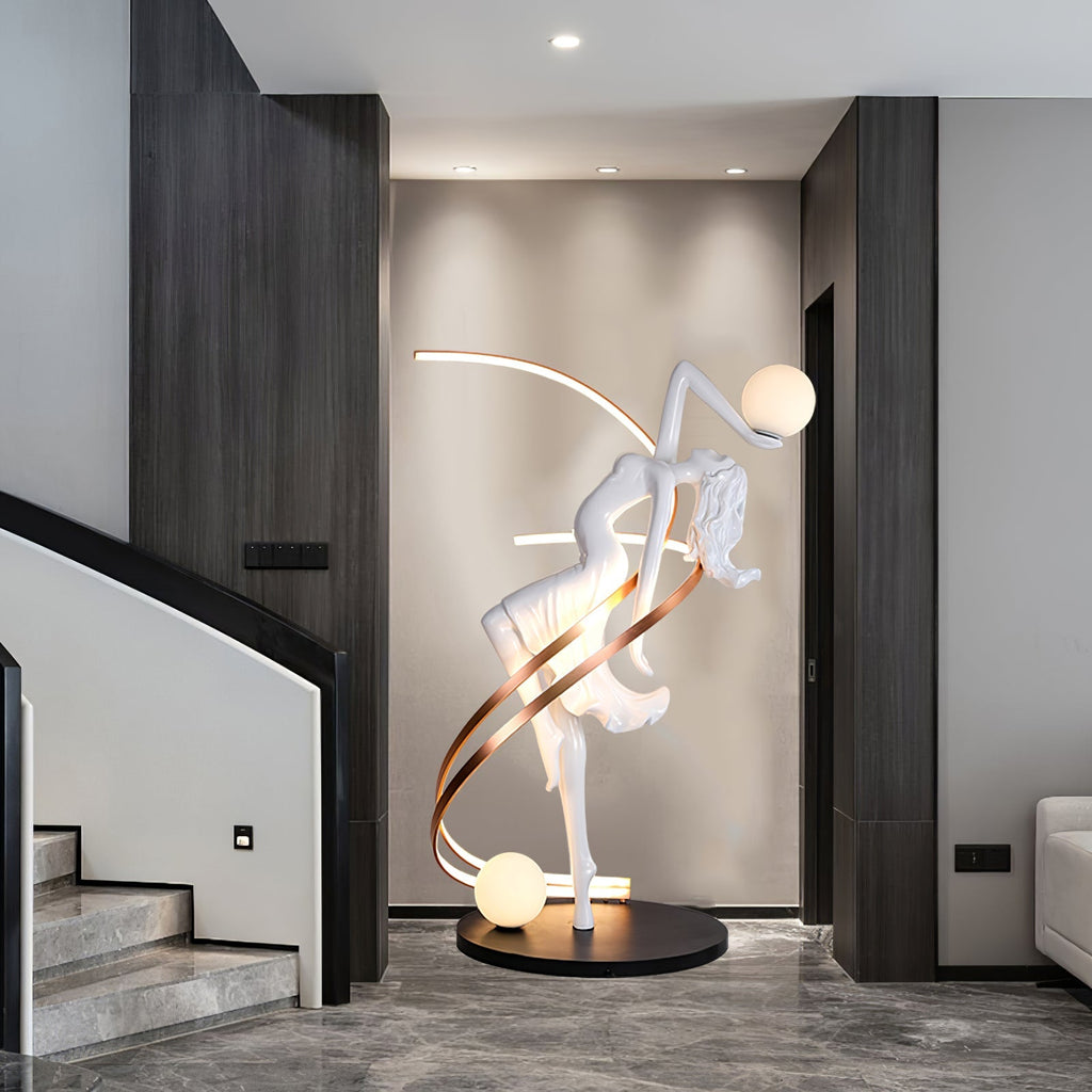 Misha Goddess Statue Floor Light, Floor Lamp, detail 21