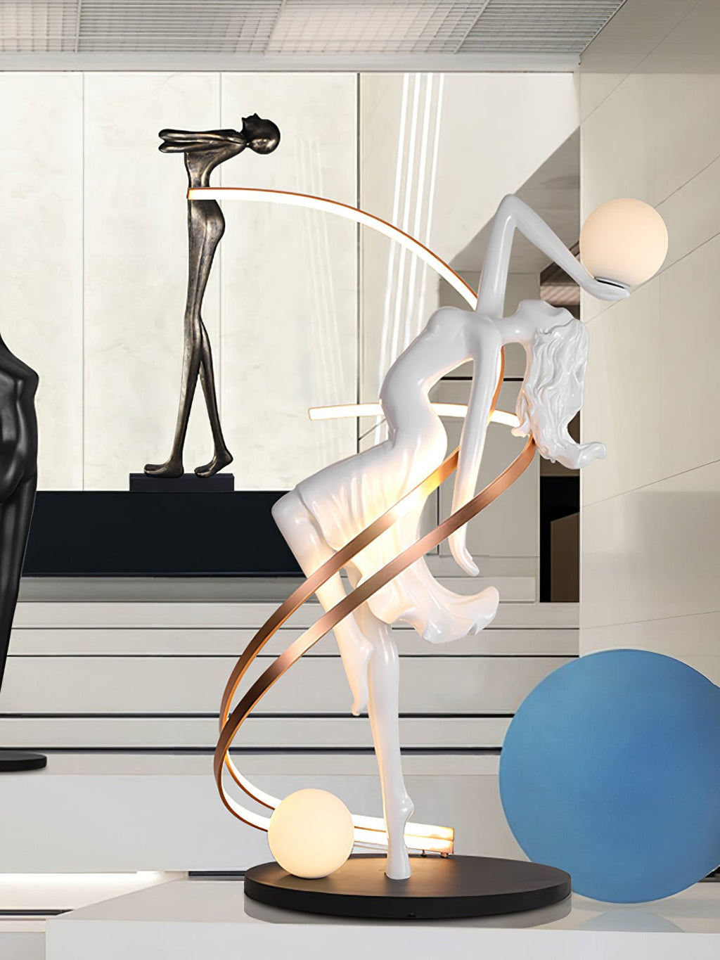 Misha Goddess Statue Floor Light, Floor Lamp, detail 4