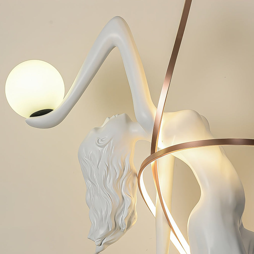 Misha Goddess Statue Floor Light, Floor Lamp, detail 6