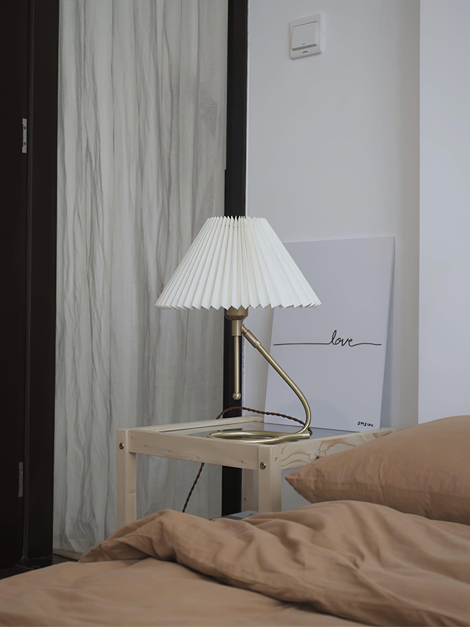 Levitate Pleated Table Light, Bedside Table Lamp, detail 12